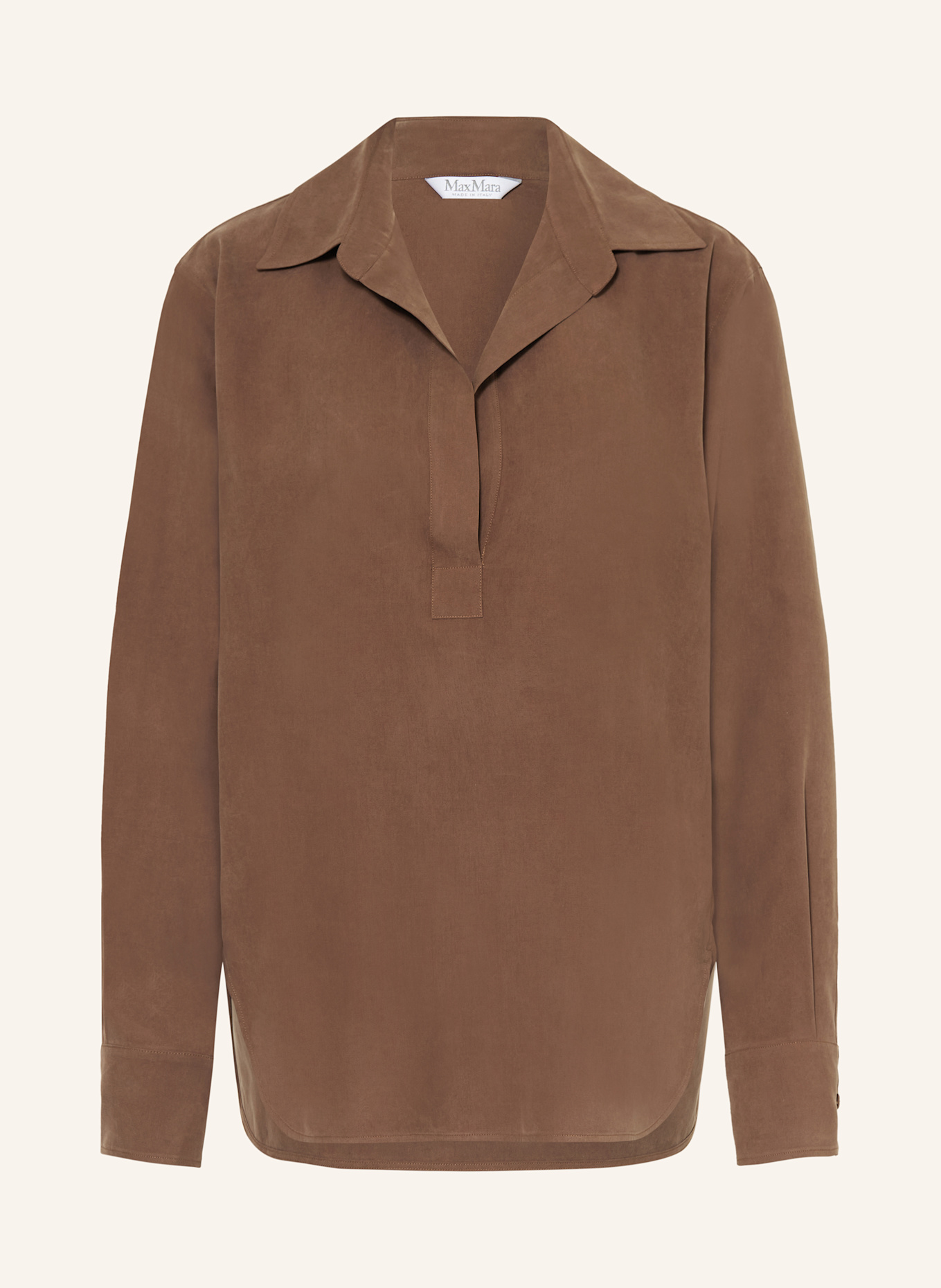 Max Mara Blusenshirt MIRKO aus Seide: BRAUN