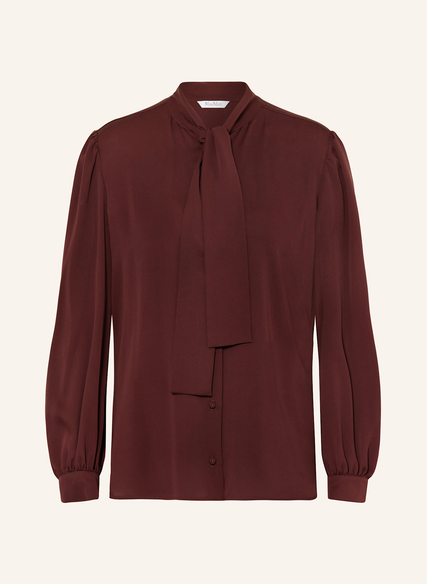 Max Mara Schluppenbluse MELANIA aus Seide: DUNKELROT