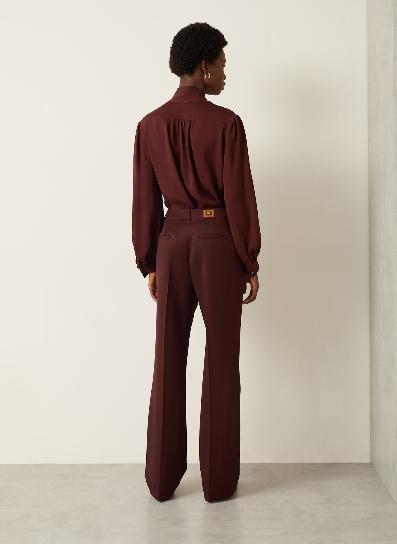 Max Mara Schluppenbluse MELANIA aus Seide: DUNKELROT