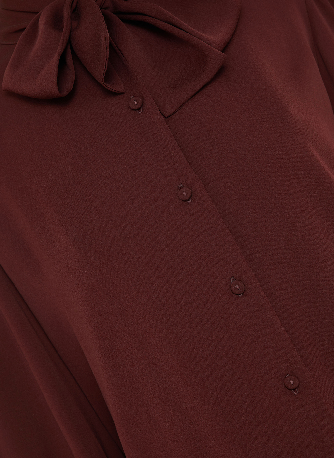 Max Mara Schluppenbluse MELANIA aus Seide: DUNKELROT