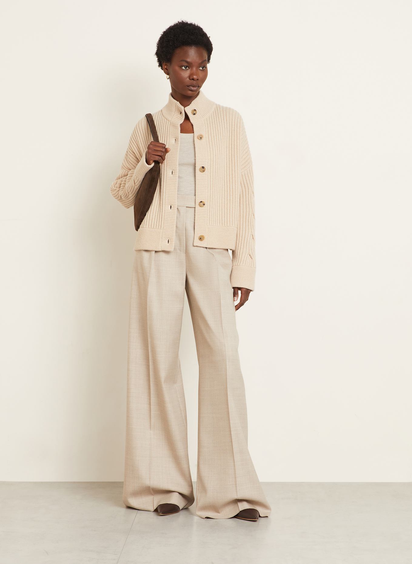 Max Mara Strickjacke AFELIO mit Cashmere: BEIGE