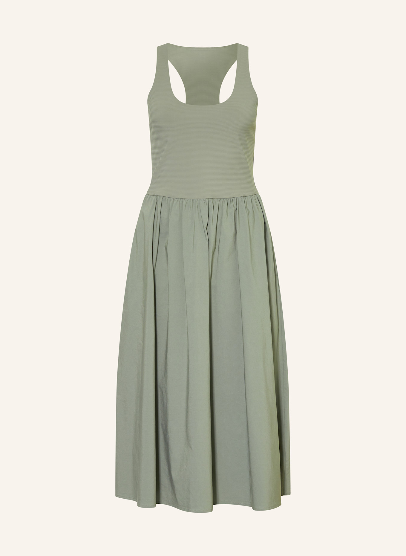 Sweaty Betty RIBBED RACER dress: LIGHT GREEN