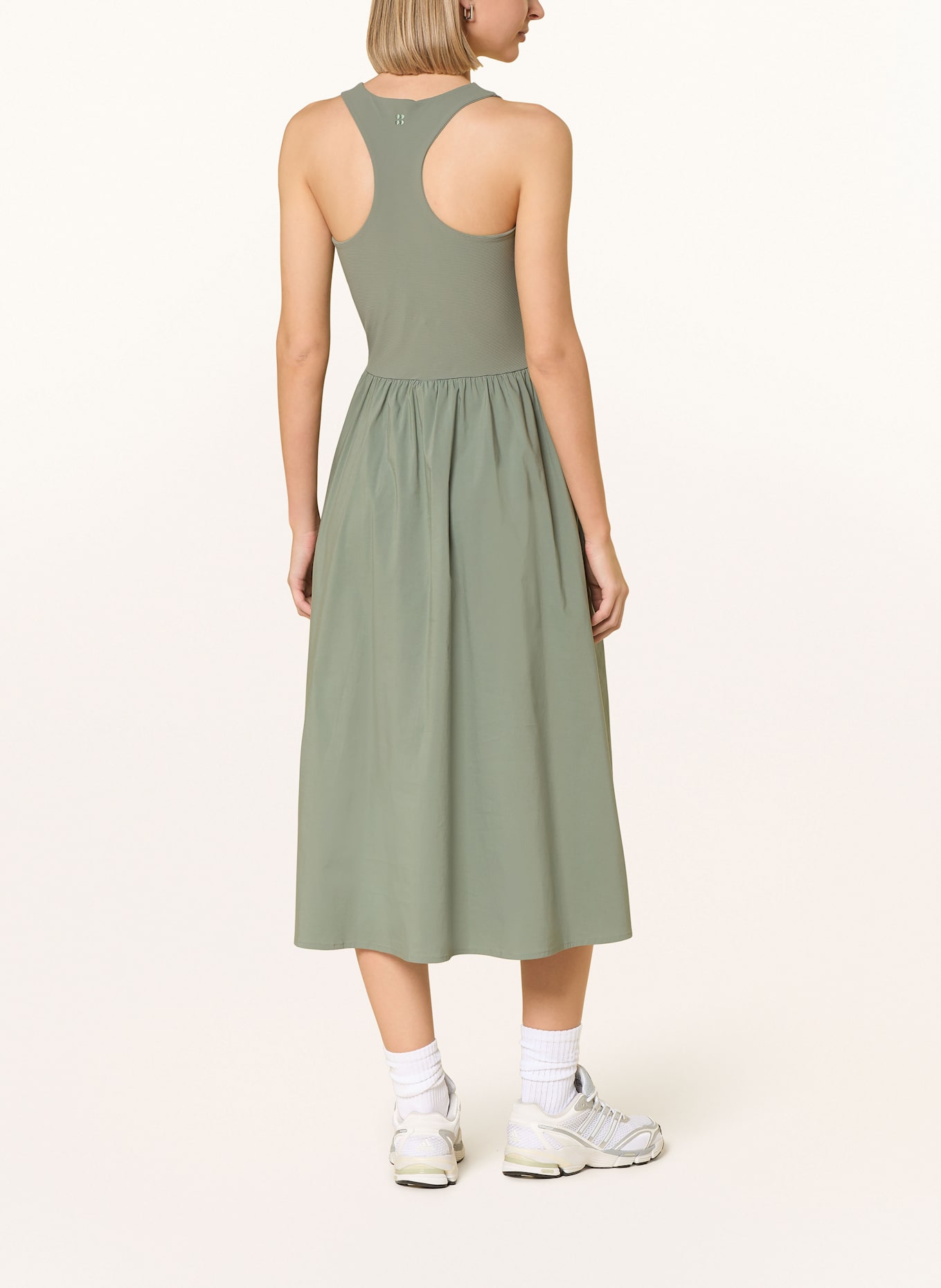 Sweaty Betty RIBBED RACER dress: LIGHT GREEN