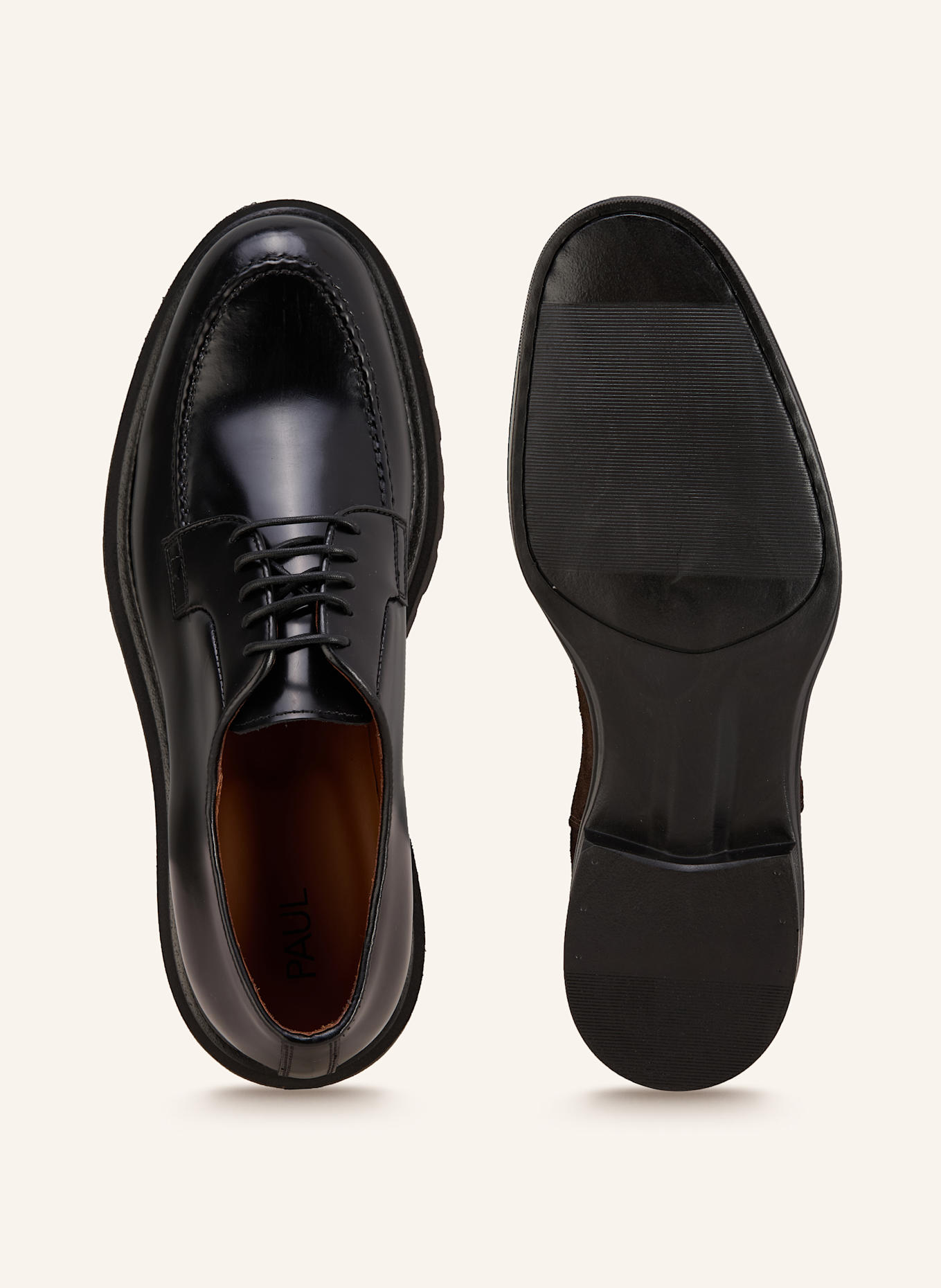 PAUL Buty sznurowane: CZARNY