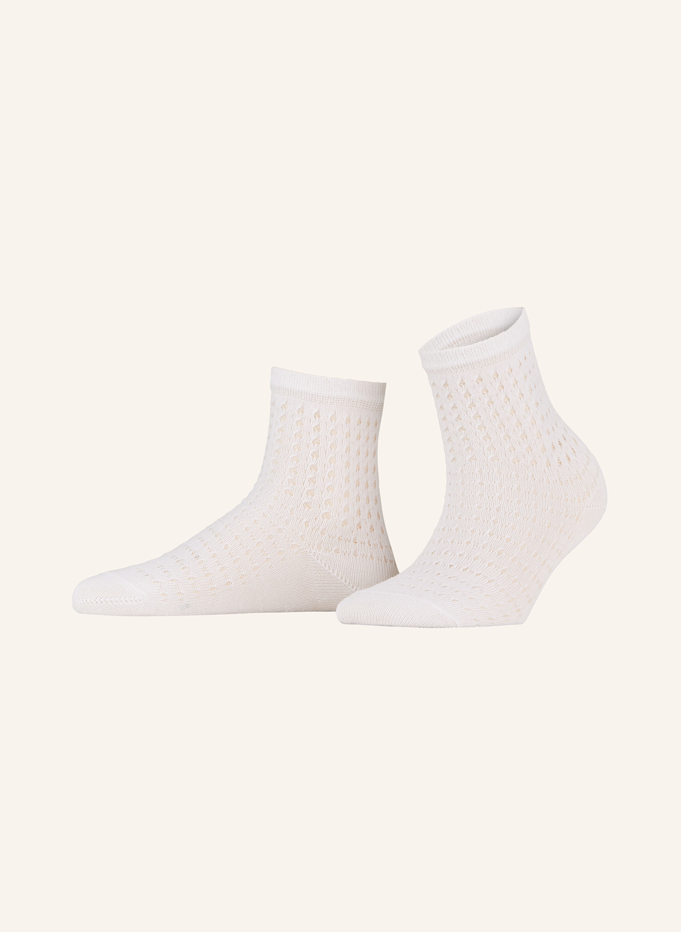 FALKE Socken BEACH DROP mit Leinen: WEISS
