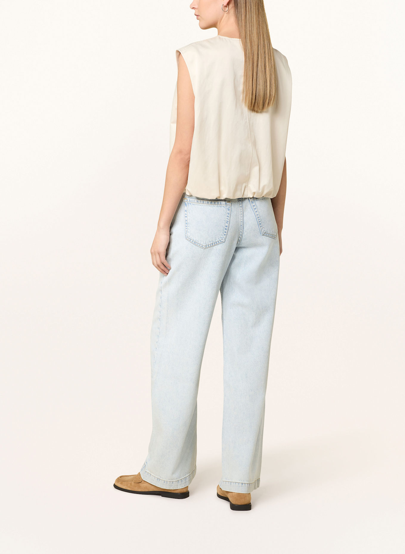 Marc O'Polo Wide Leg Jeans: 029 bleach blue wash
