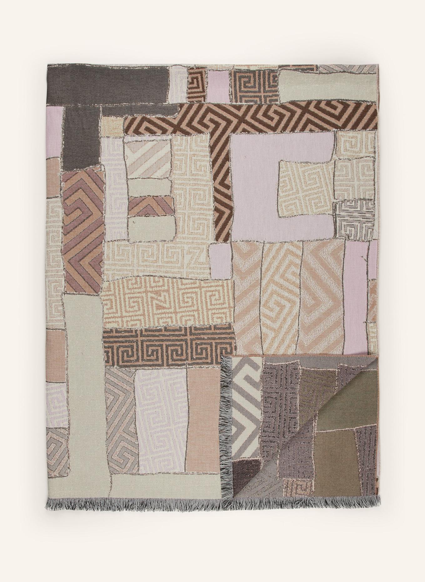 zoeppritz Plaid LEGACY: BEIGE/ ROSA/ SCHWARZ