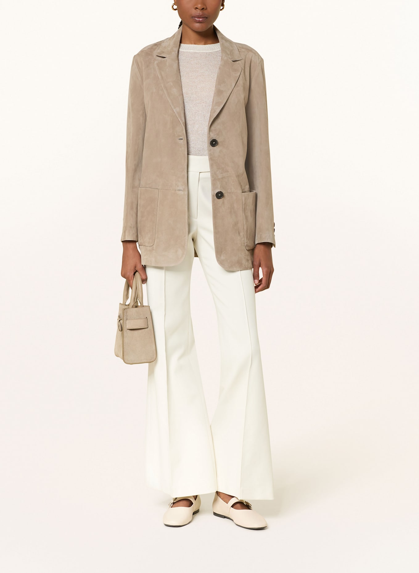 ARMA Kožený blejzr OHANNA: ČERNOŠEDÁ