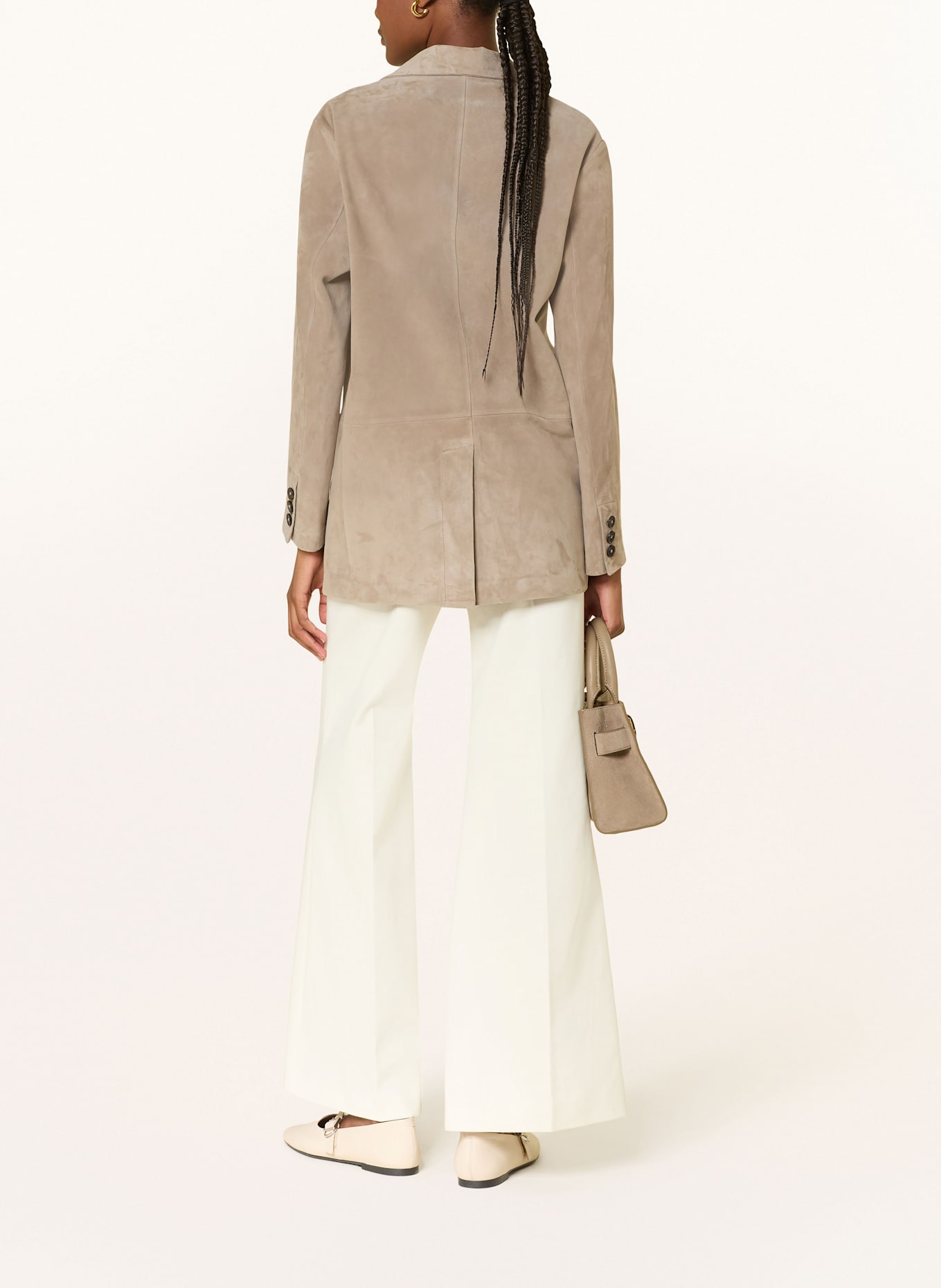 ARMA Kožený blejzr OHANNA: ČERNOŠEDÁ