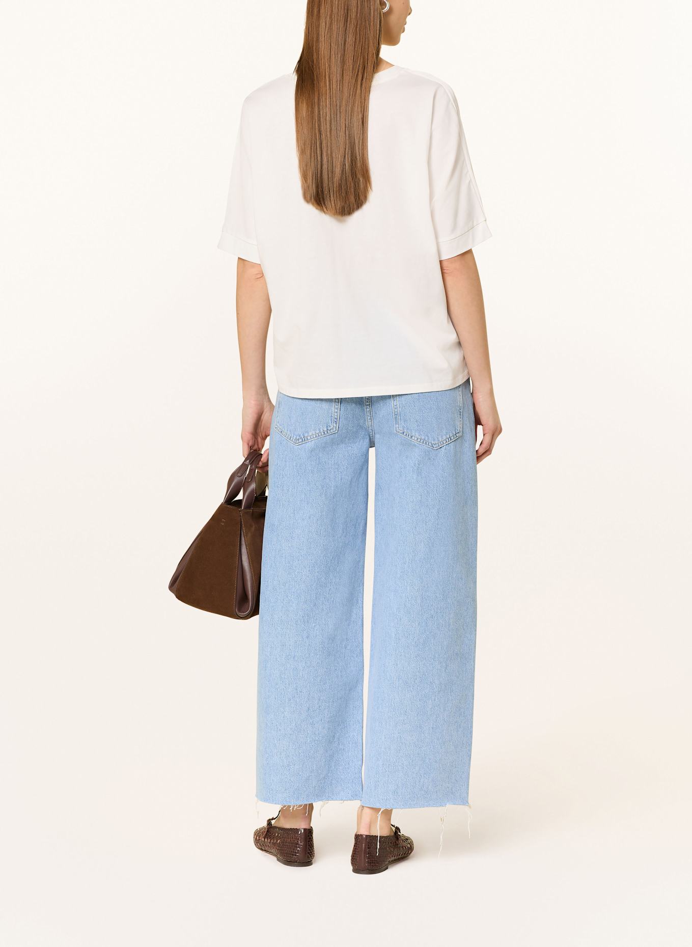 CINQUE T-Shirt CILIDO im Materialmix: WEISS