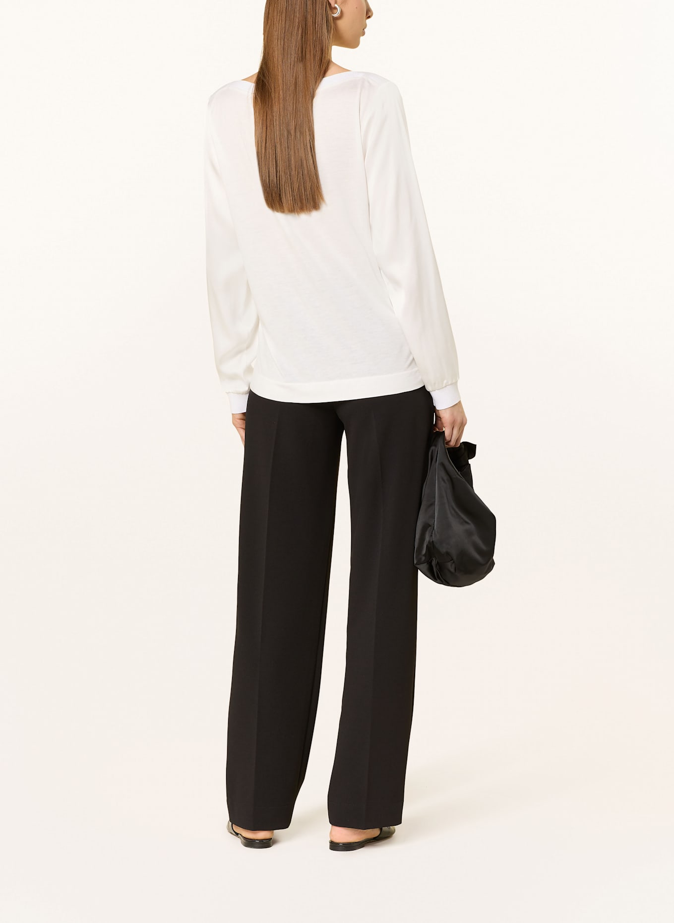 CINQUE Blusenshirt CIPALIN im Materialmix: WEISS