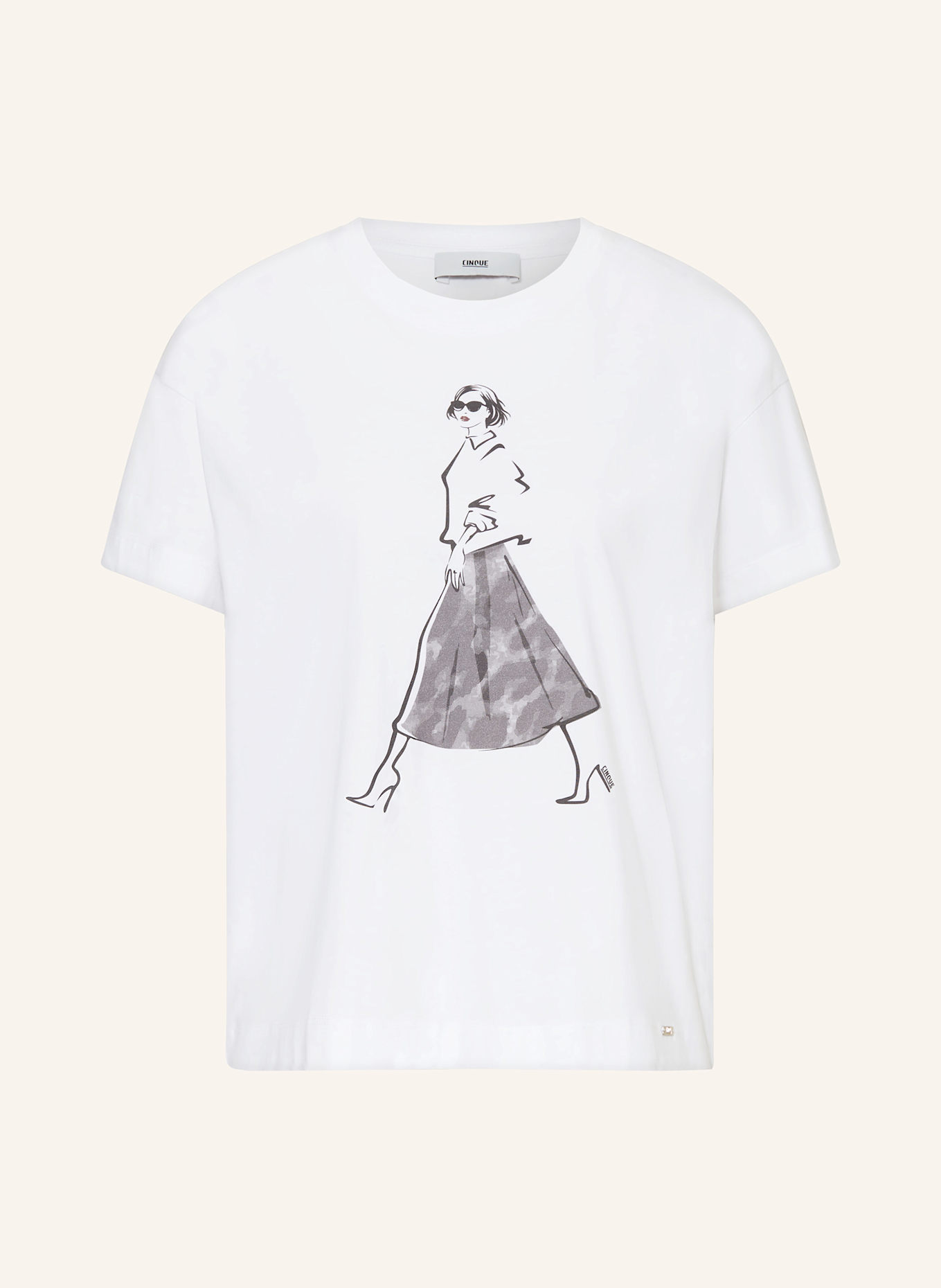 CINQUE T-Shirt CITUCI: WEISS