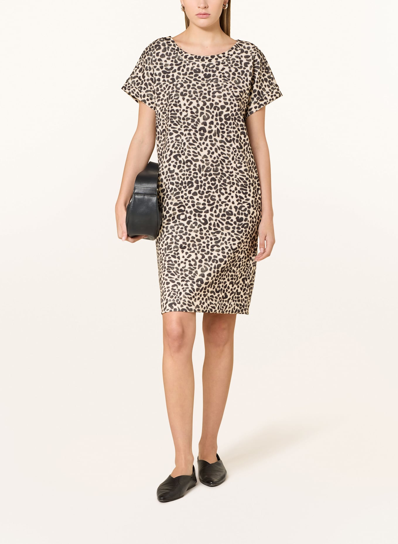 monari Jerseykleid: CREME/ DUNKELBRAUN