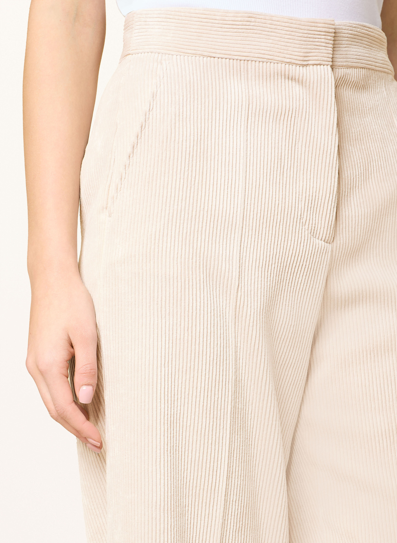 CINQUE Marlenehose CISONG aus Cord: CREME