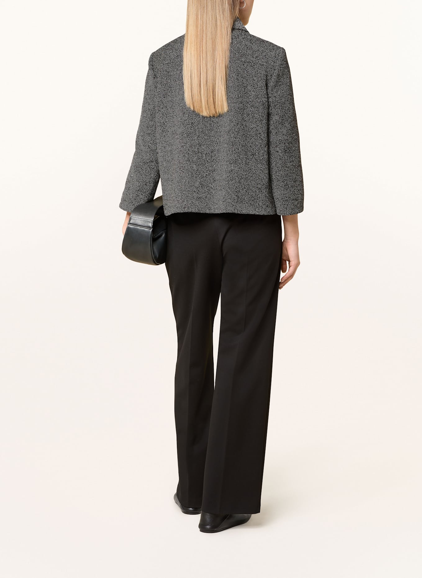 CINQUE Kastenjacke CILOTTE mit 3/4-Arm: DUNKELGRAU