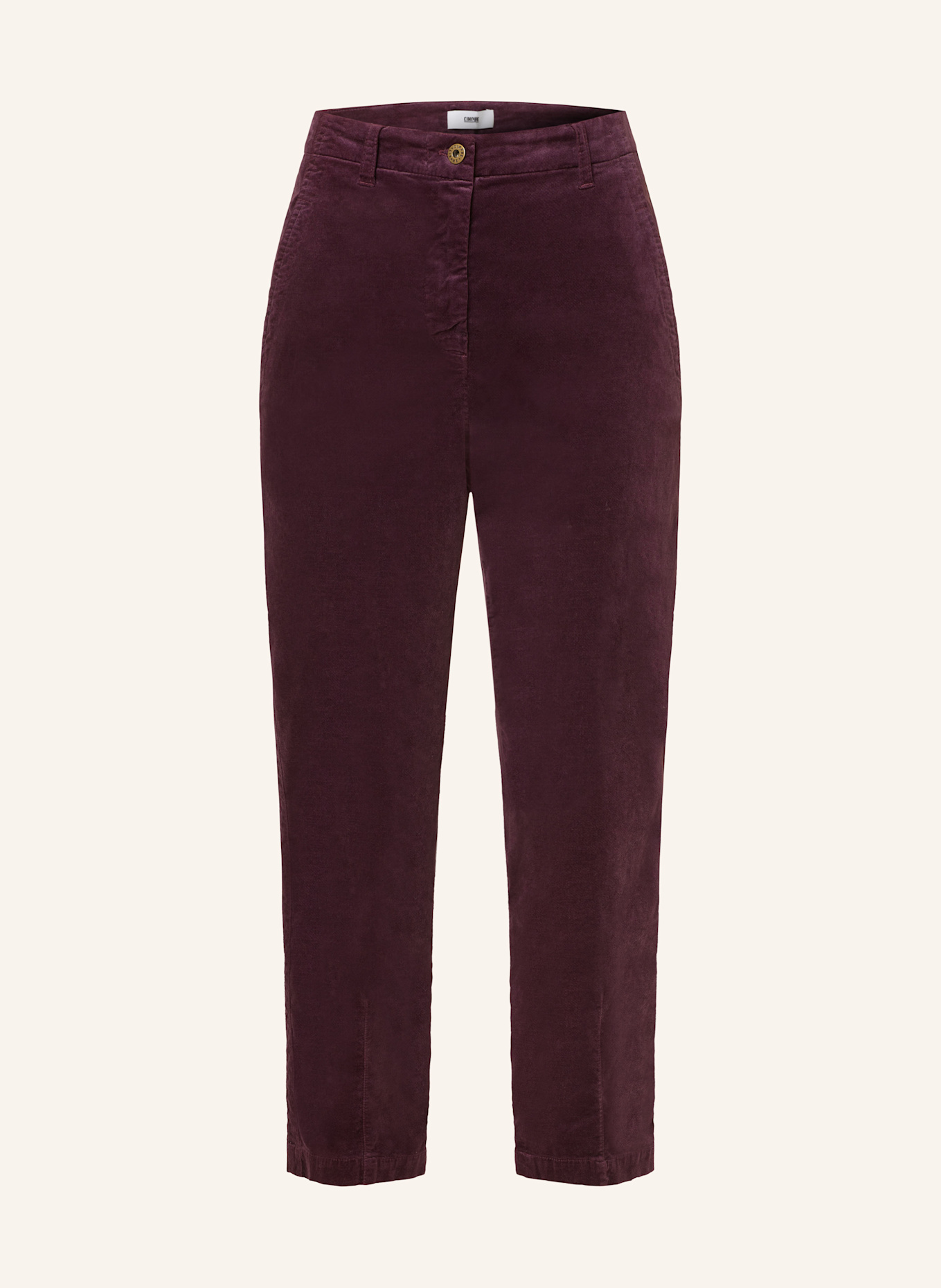 CINQUE 7/8-Hose CISLYA aus Samt: FUCHSIA