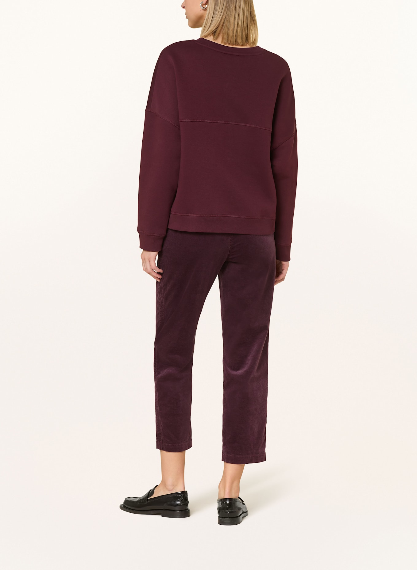 CINQUE 7/8-Hose CISLYA aus Samt: FUCHSIA