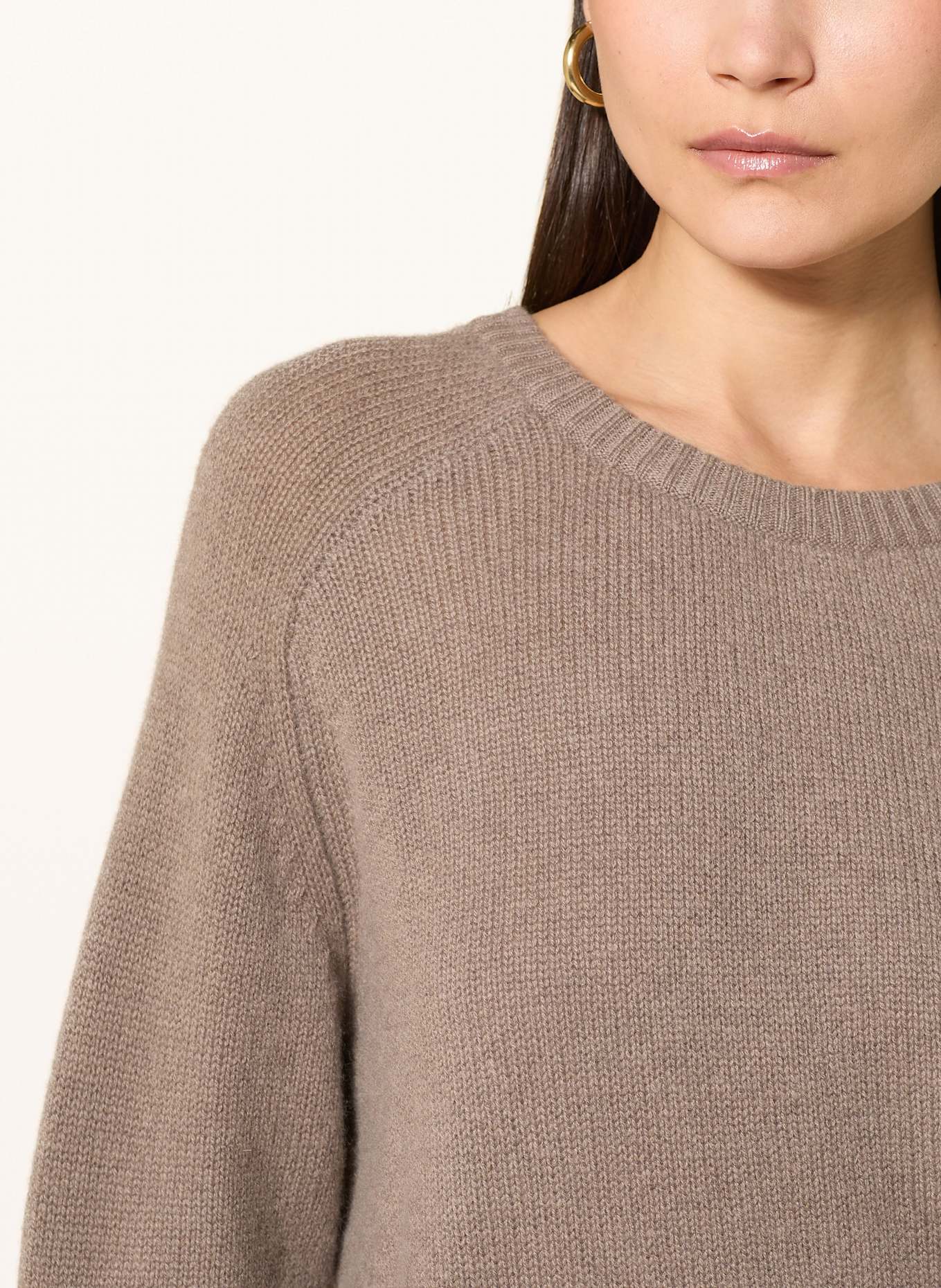 (THE MERCER) N.Y. Cashmere-Pullover: HELLBRAUN