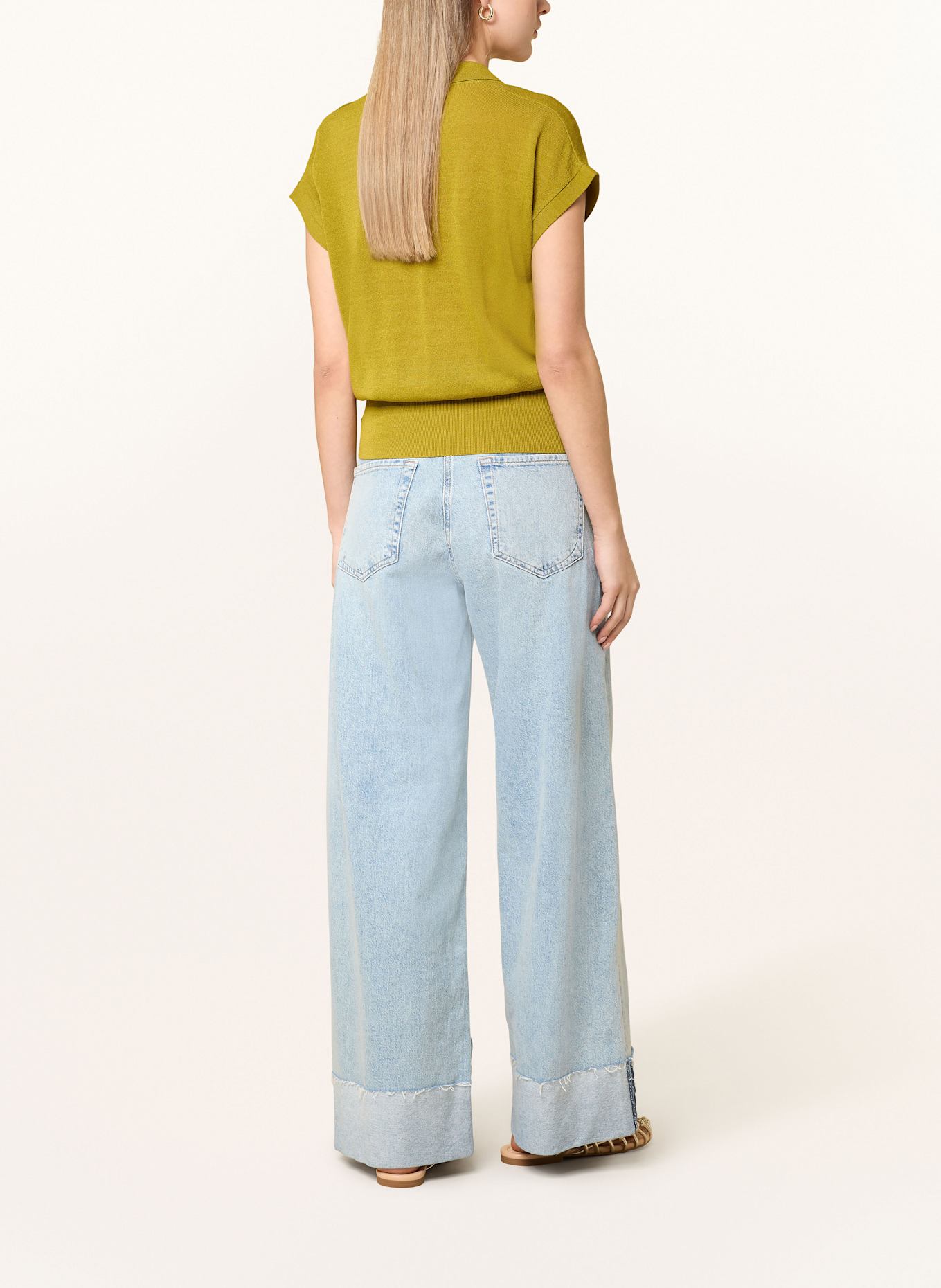 OPUS Strickshirt POSARA: GRÜN