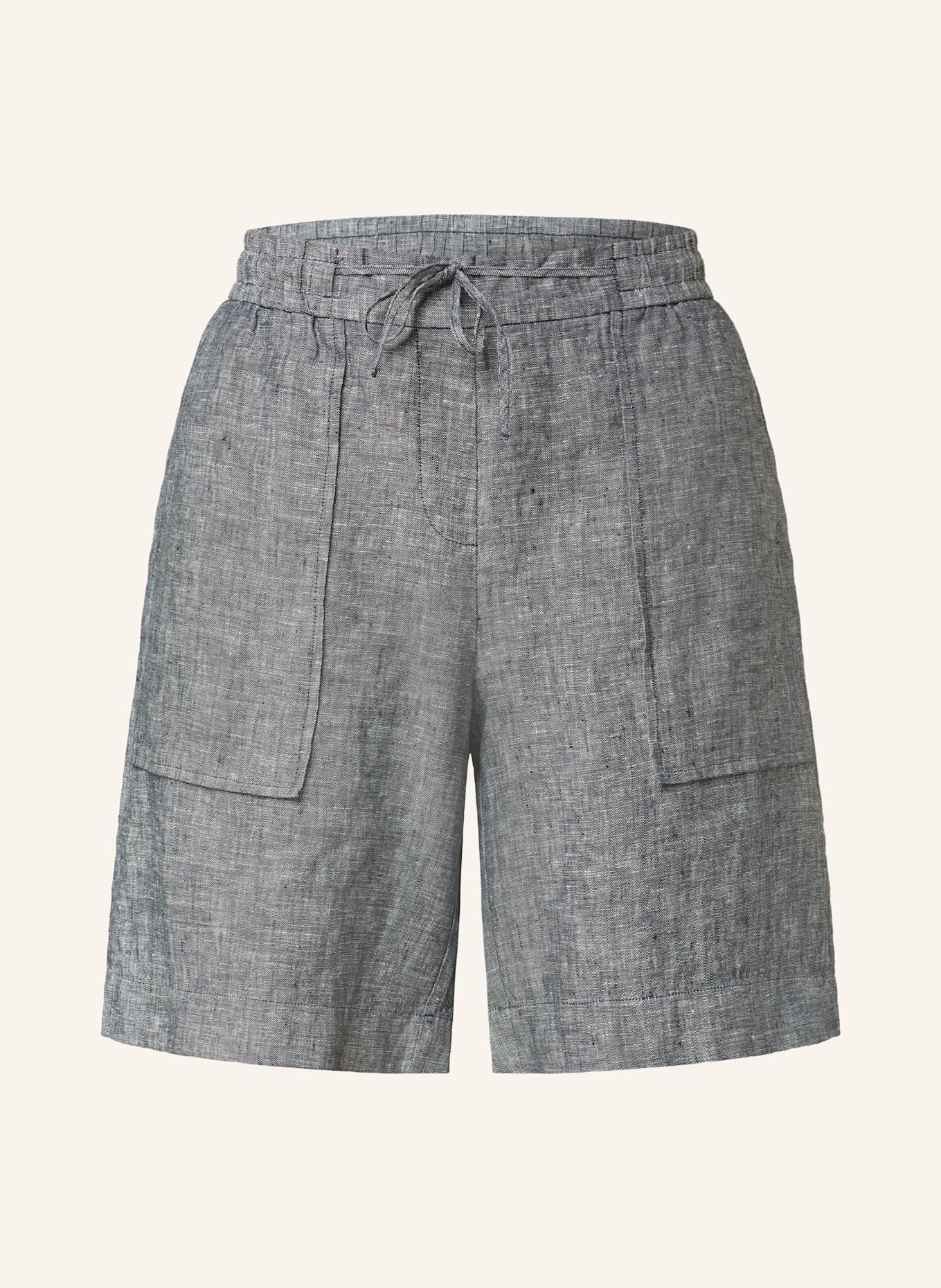 OPUS Leinenshorts MELANE: DUNKELBLAU