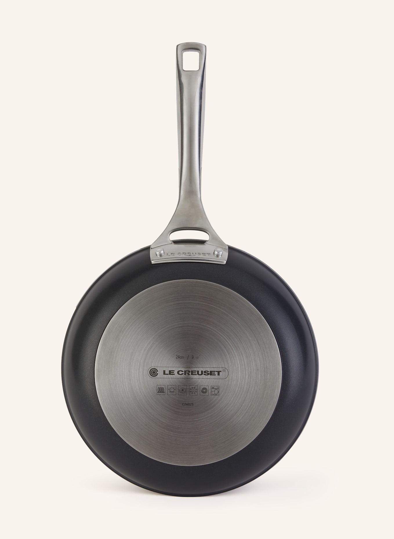 LE CREUSET Set de 2 poêles ESSENTIAL: NOIR / ARGENT