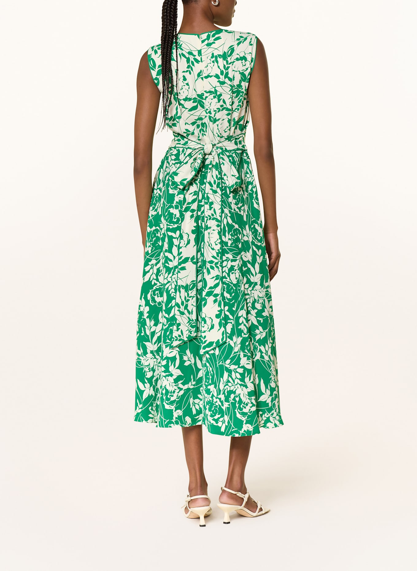 HOBBS Kleid MADDIE: ECRU / GRÜN