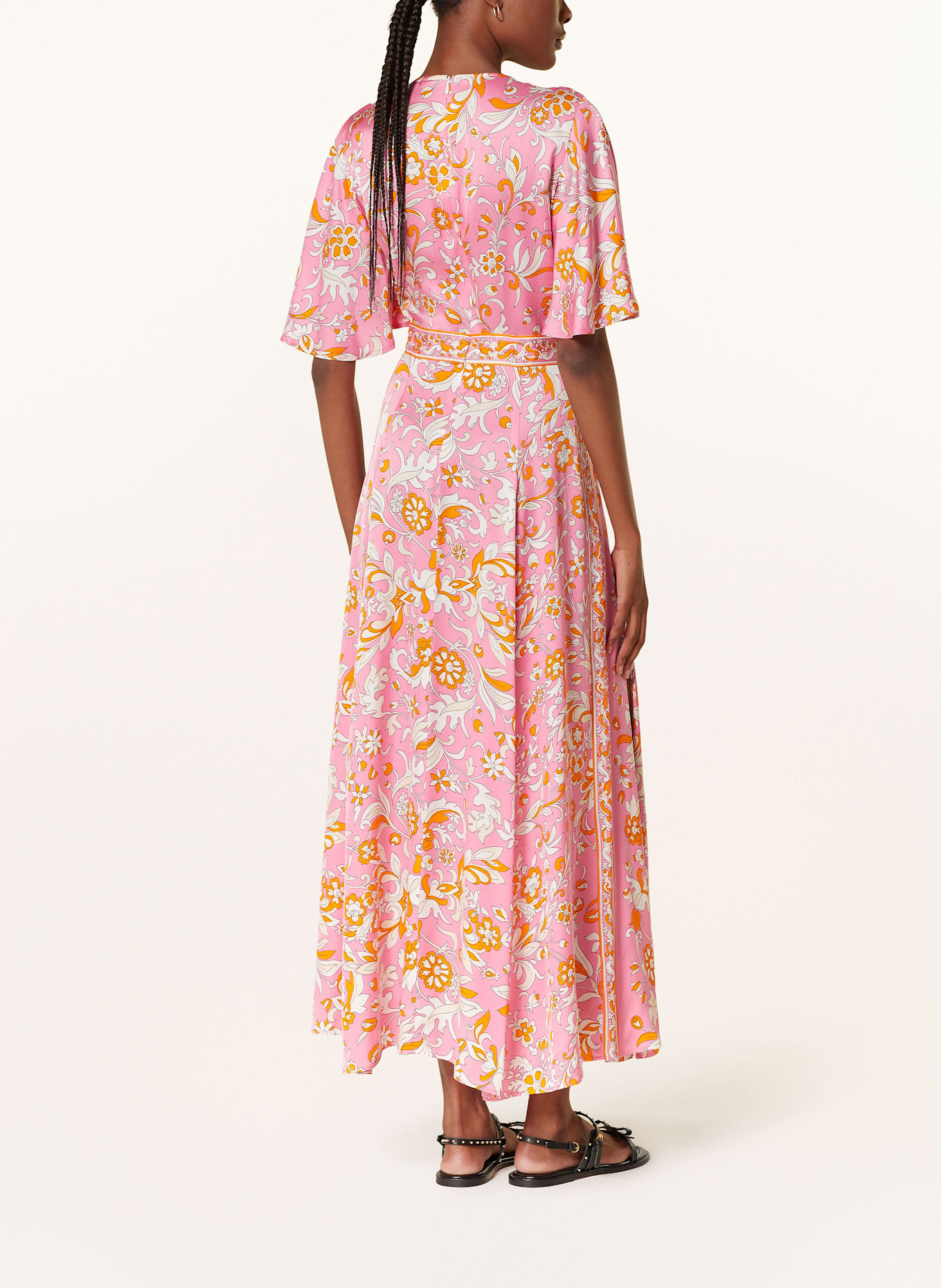 maje Kleid: ROSA/ ORANGE/ ECRU