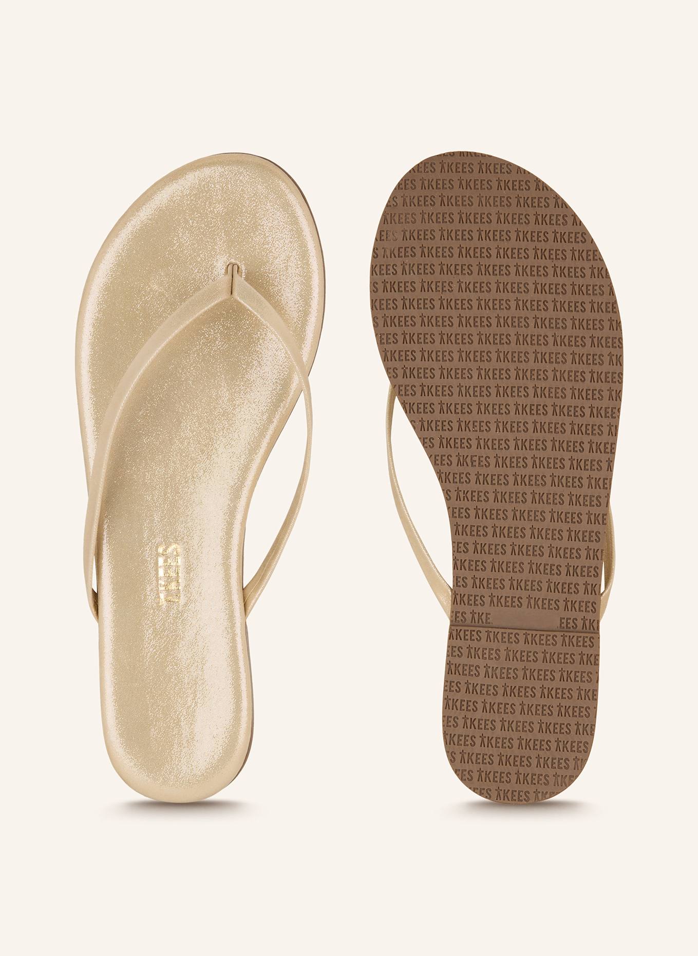 TKEES Flip flops: GOLD