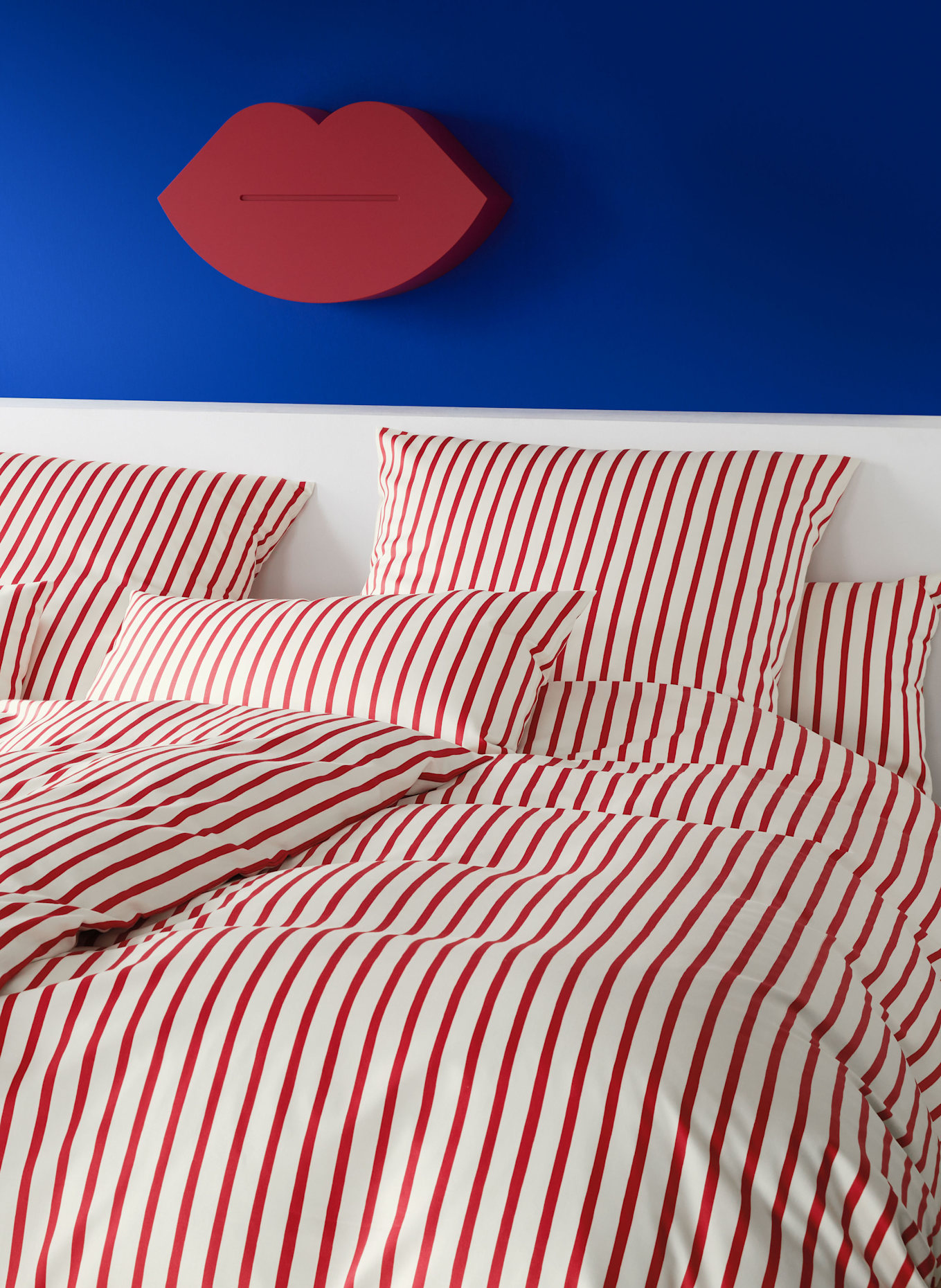 elegante Pościel DOUBLE: CZERWONY/ BIAŁY