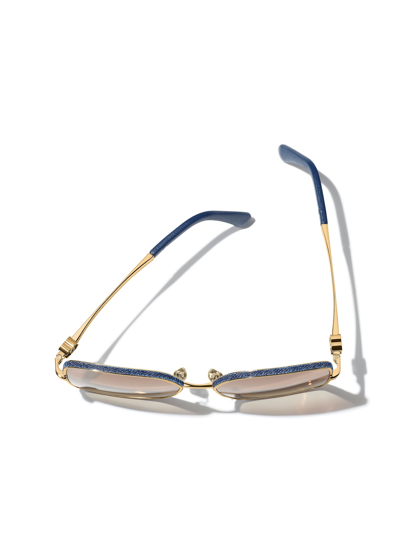 CHANEL Quadratische Sonnenbrille: C488S9 - GOLD/ BRAUN POLARISIERT