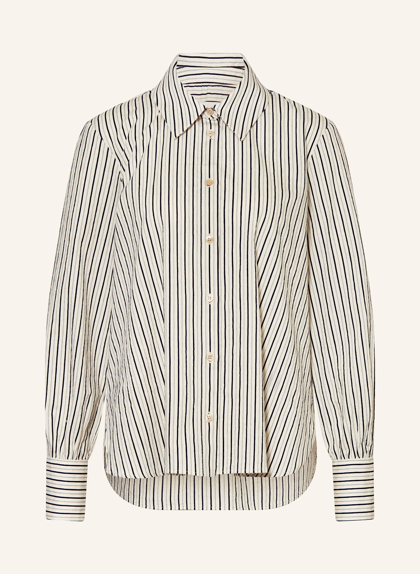 ba&sh Košilová halenka FANNY: REŽNÁ / TMAVĚ MODRÁ