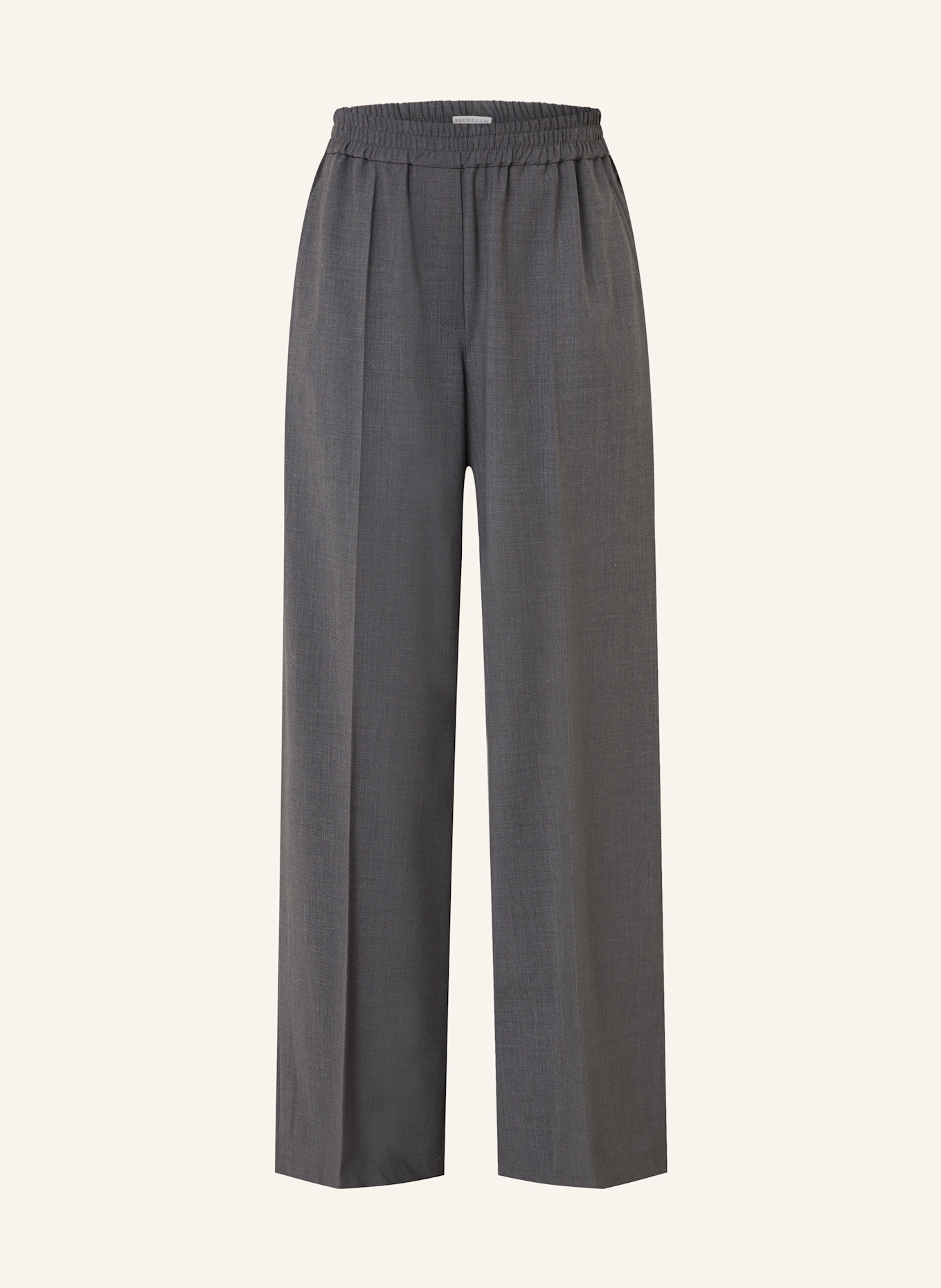 BRUNELLO CUCINELLI Wide leg trousers in gray