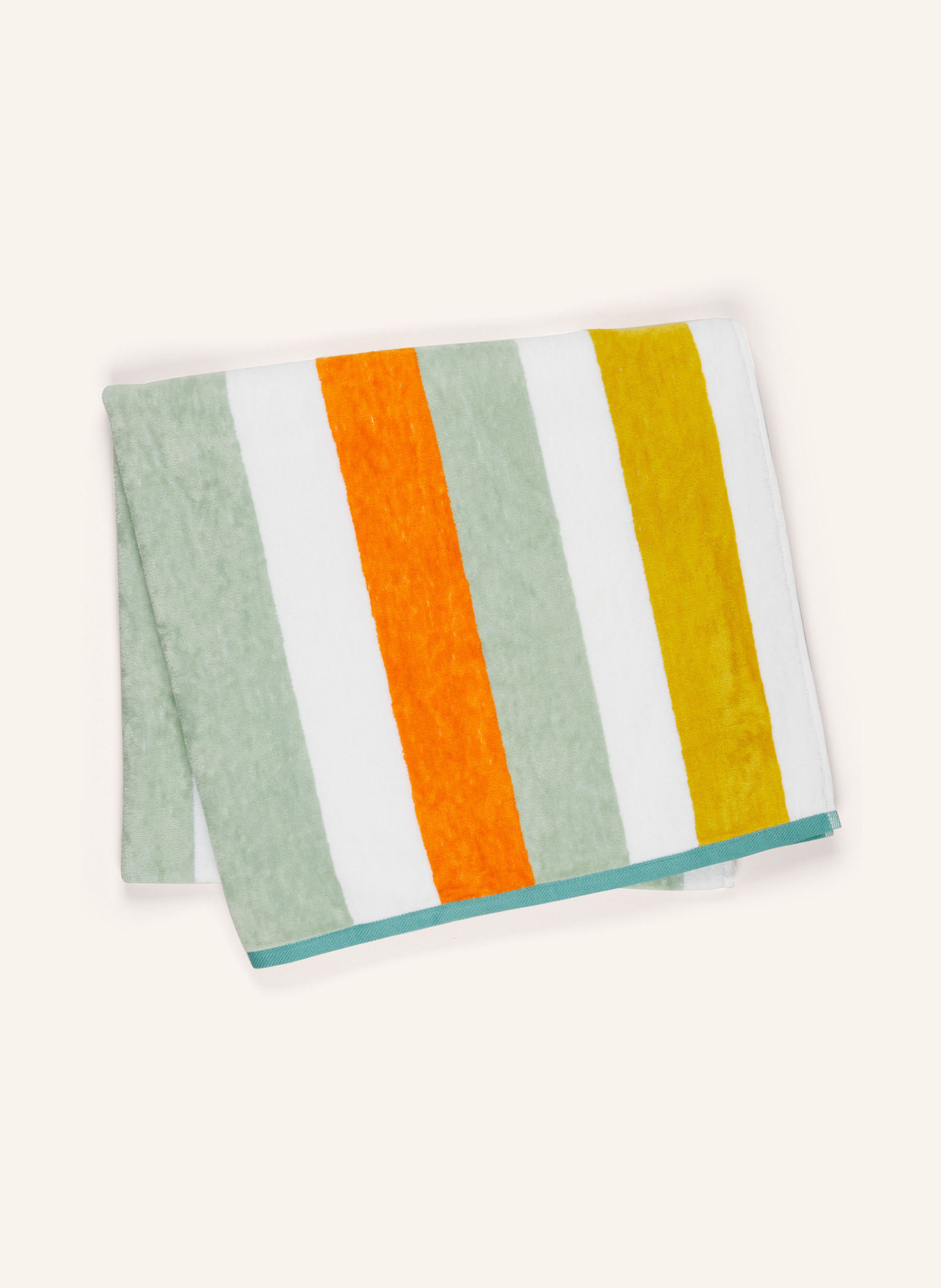 en VOGUE ATALAIA beach towel: MINT / ORANGE / YELLOW