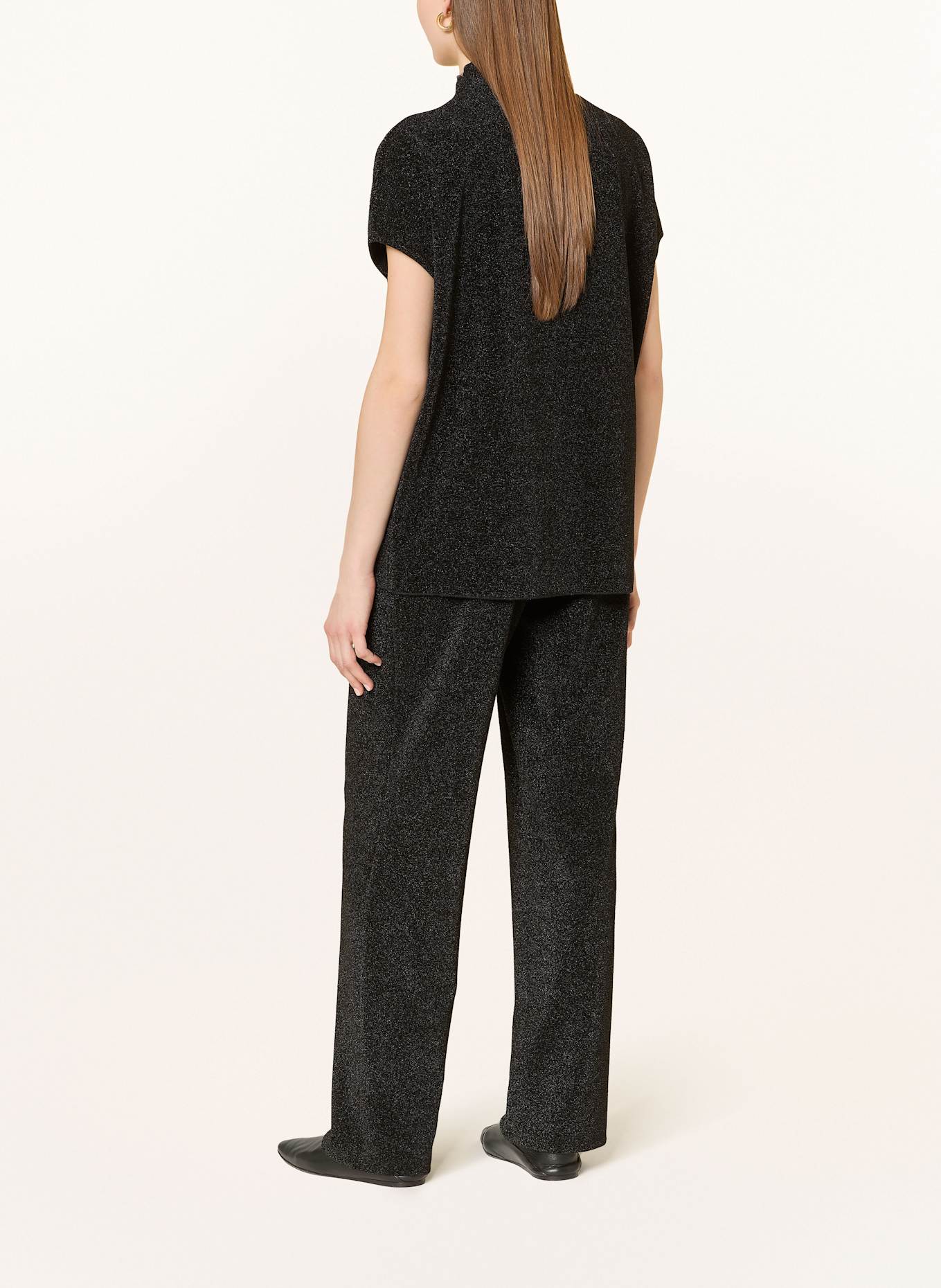 CATNOIR Hose mit Glitzergarn: SCHWARZ