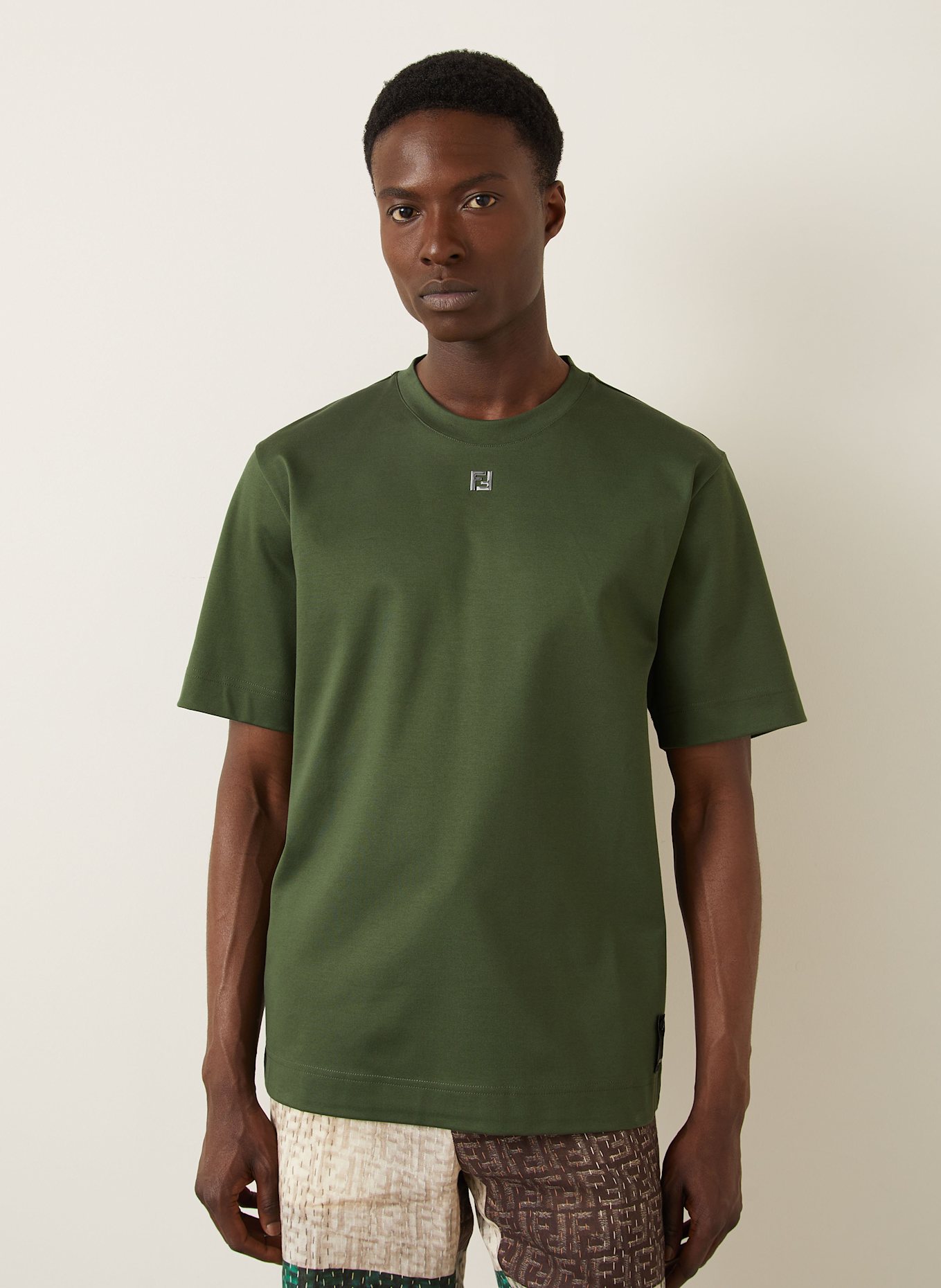 FENDI T-Shirt: DUNKELGRÜN