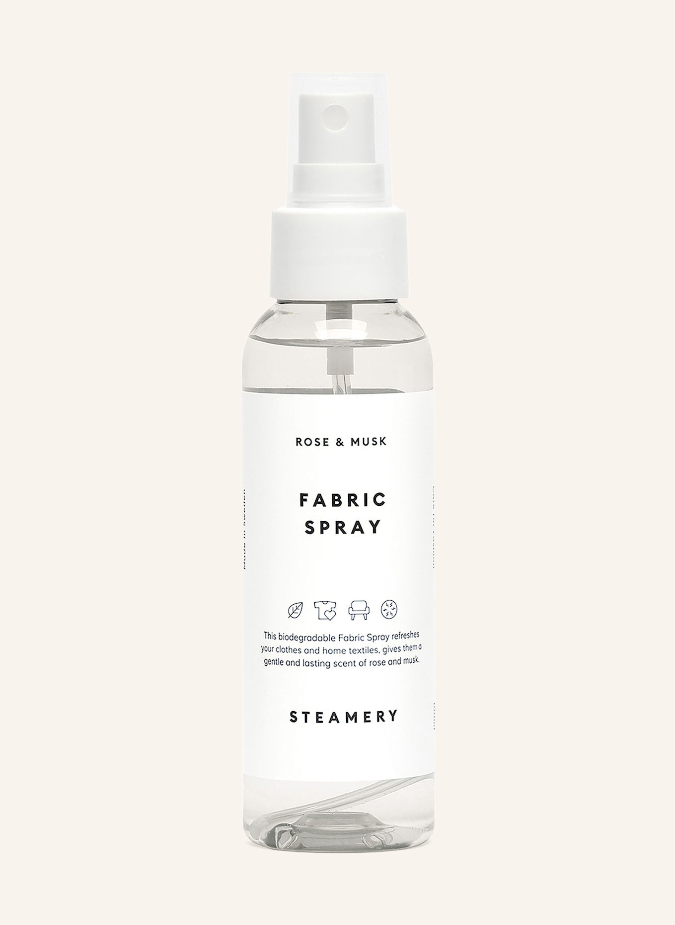 STEAMERY Wäschespray ROSE & MUSK: WEISS