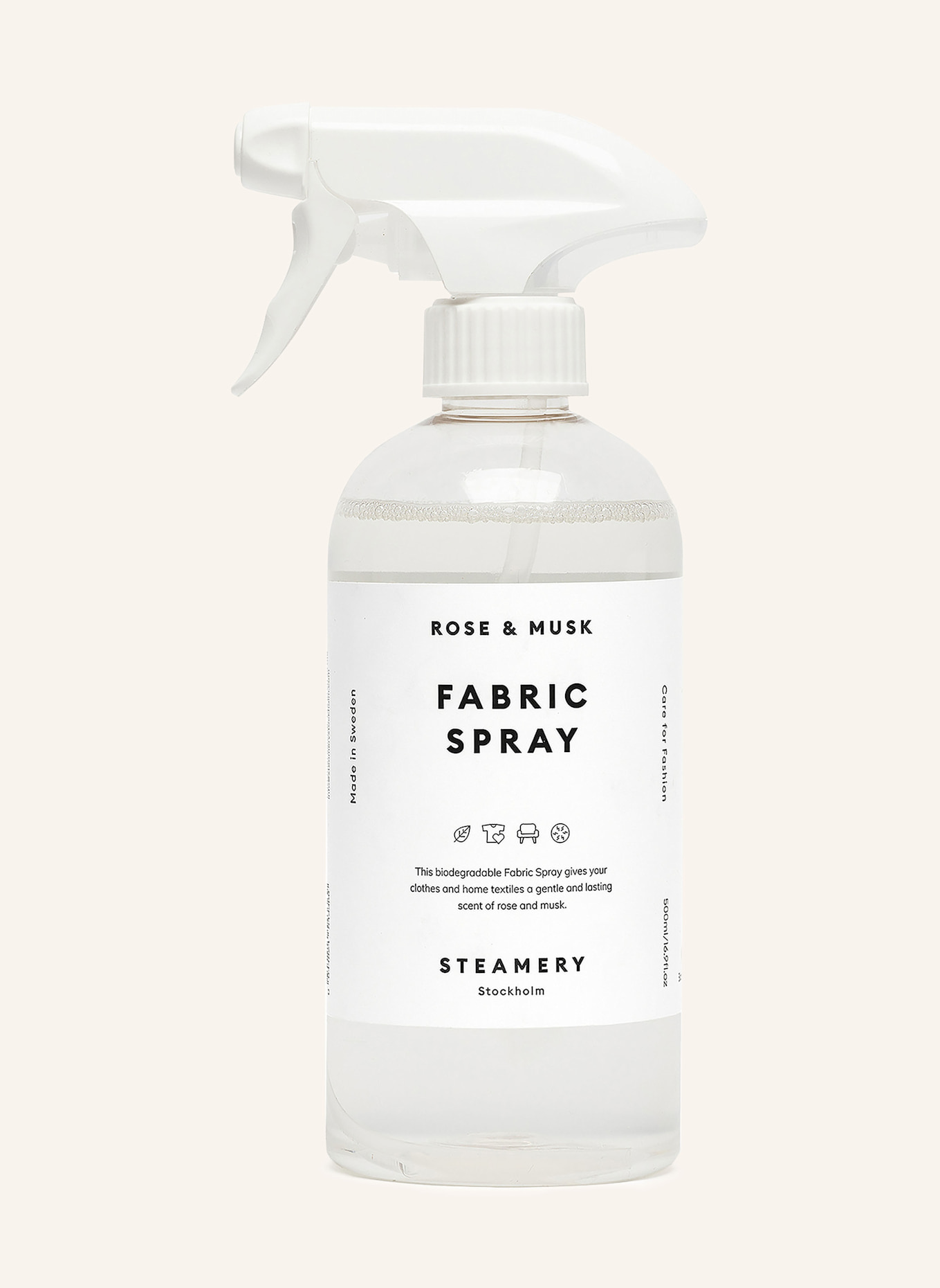 STEAMERY Wäschespray ROSE & MUSK: WEISS