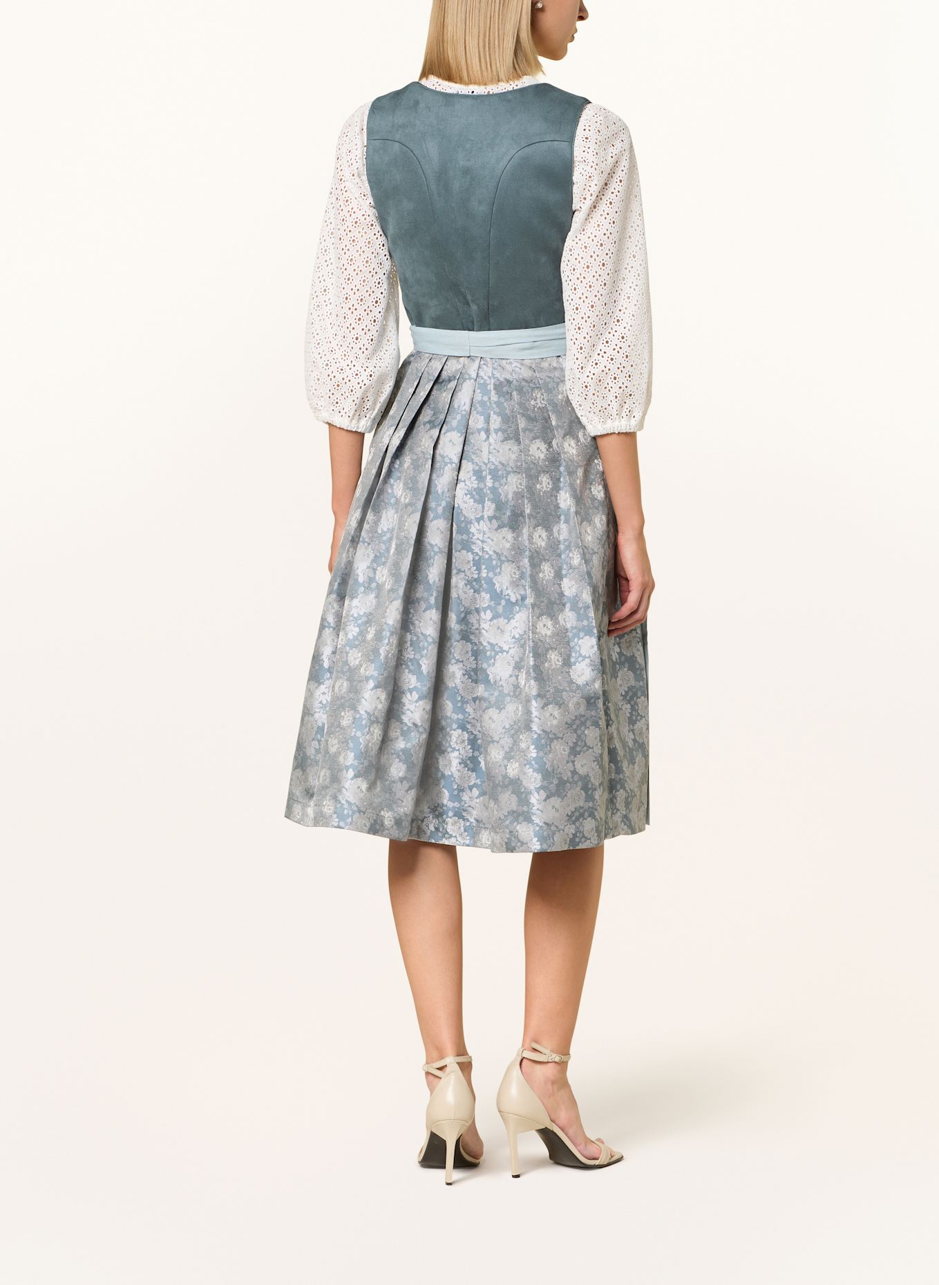 LIMBERRY Dirndl FLEUR: PETROL