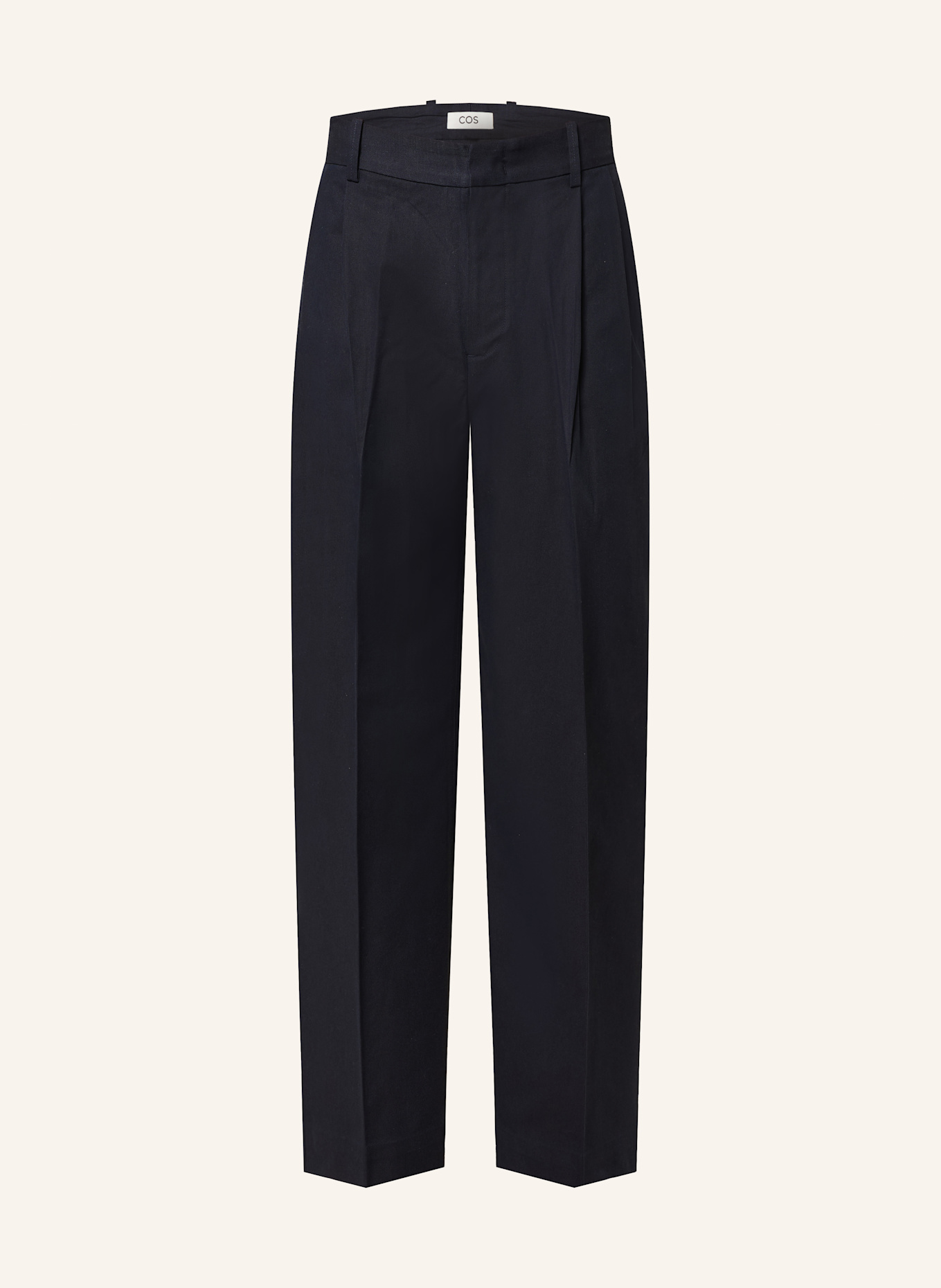 COS Trousers relaxed fit: DARK BLUE