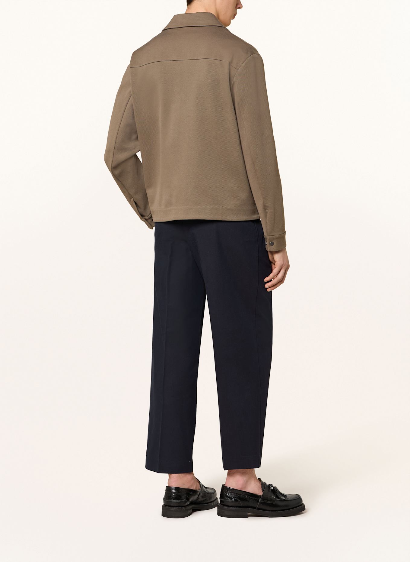 COS Trousers relaxed fit: DARK BLUE