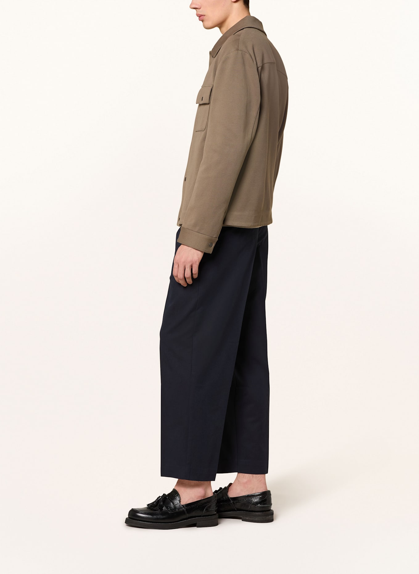 COS Trousers relaxed fit: DARK BLUE