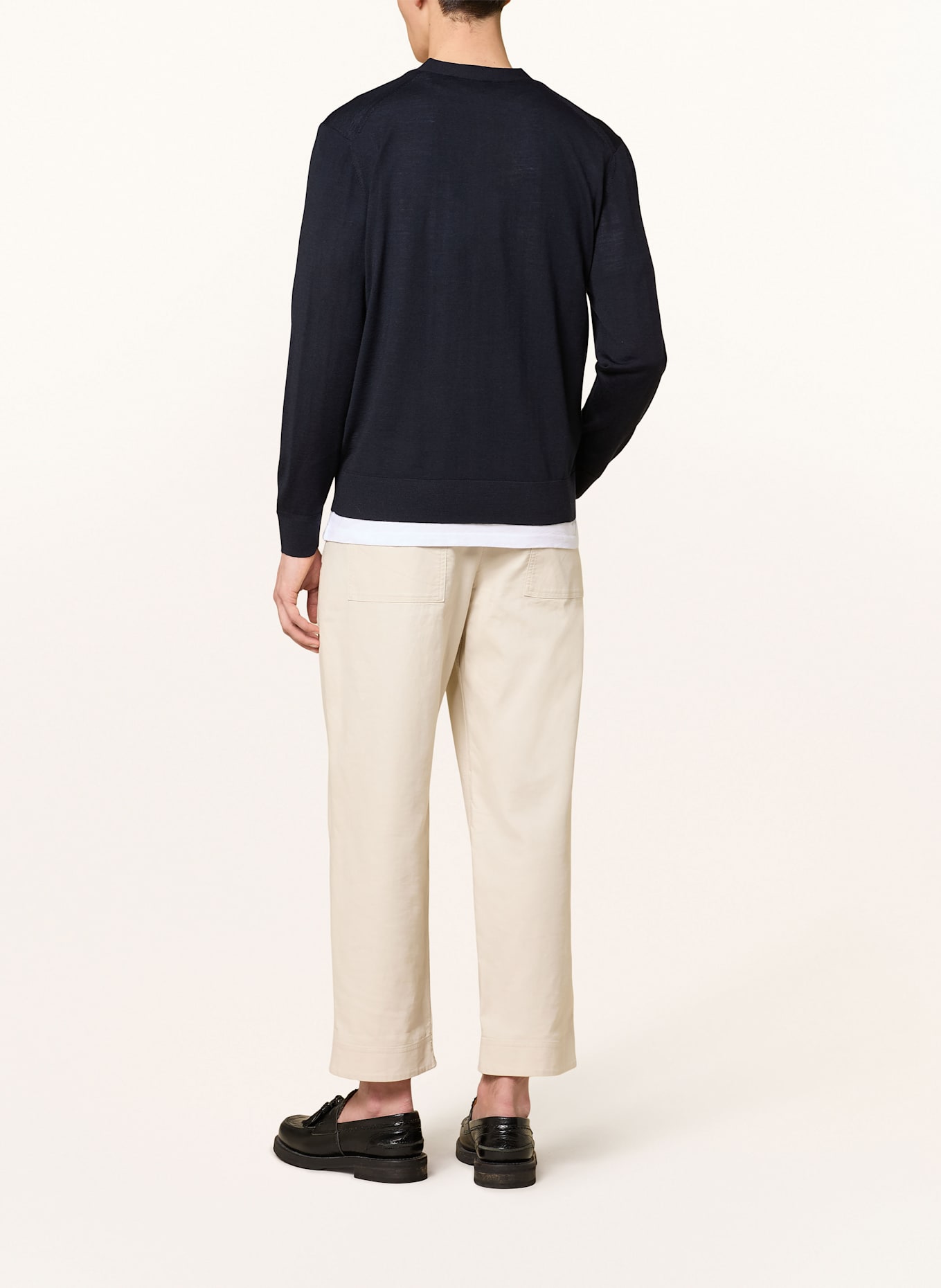 COS Strickjacke aus Merinowolle: DUNKELBLAU