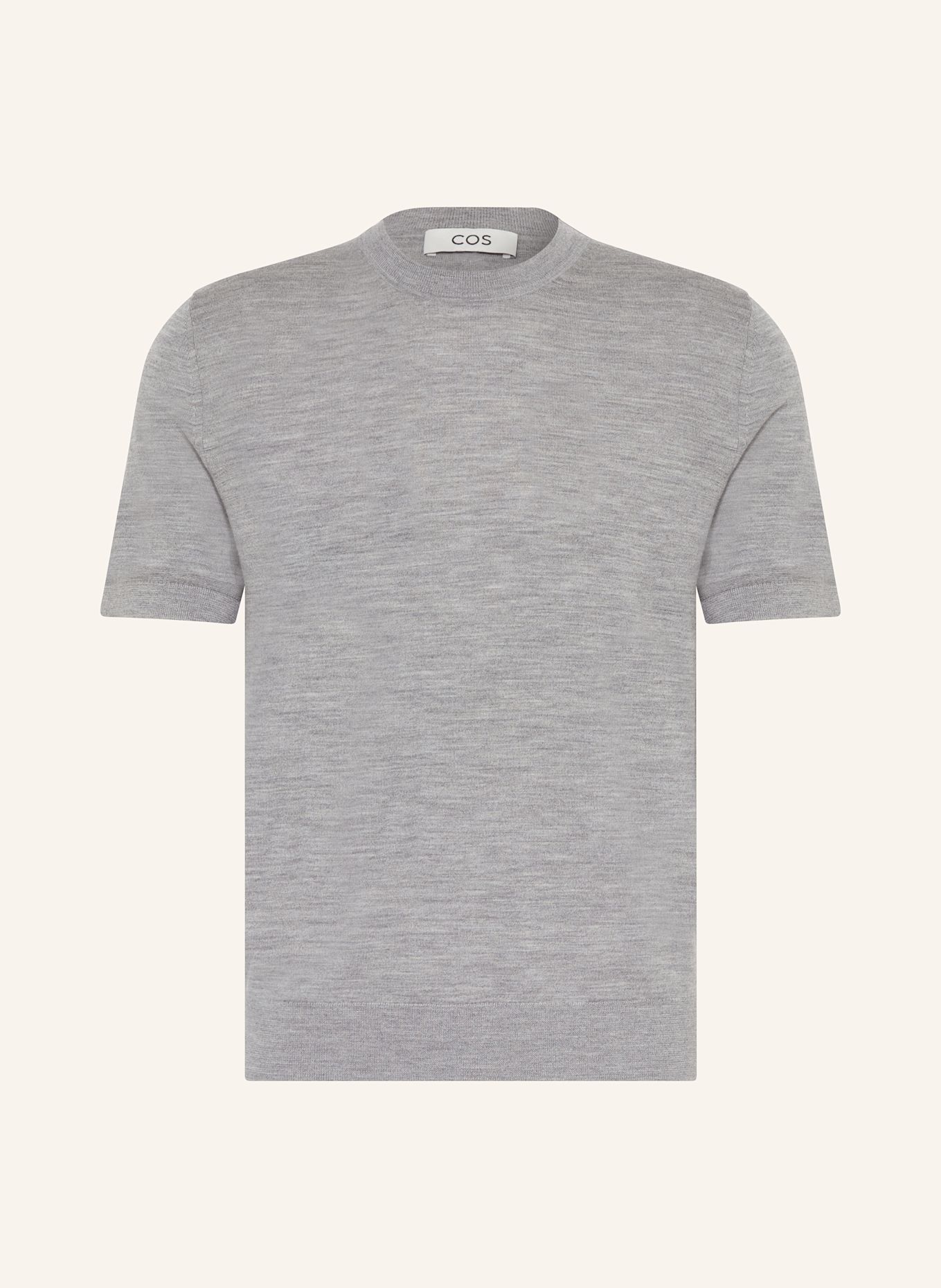 COS Strickshirt aus Merinowolle: GRAU