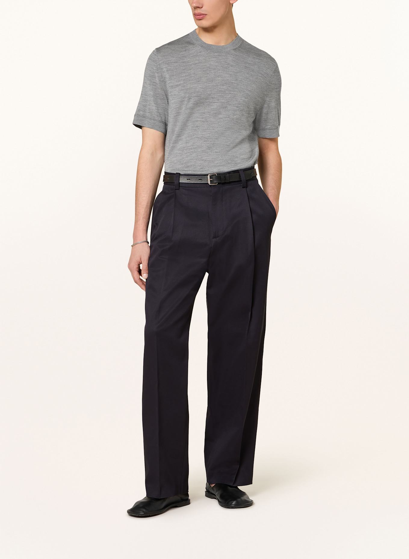 COS Strickshirt aus Merinowolle: GRAU