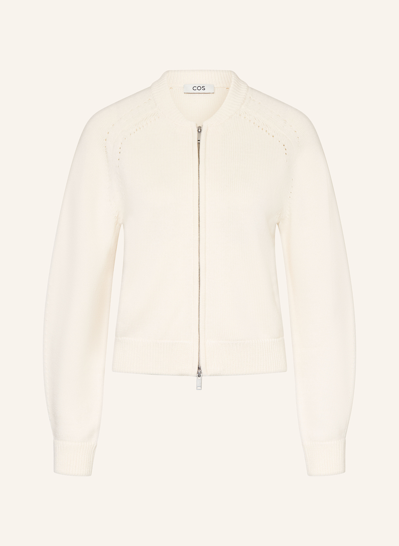 COS Strickjacke: WEISS