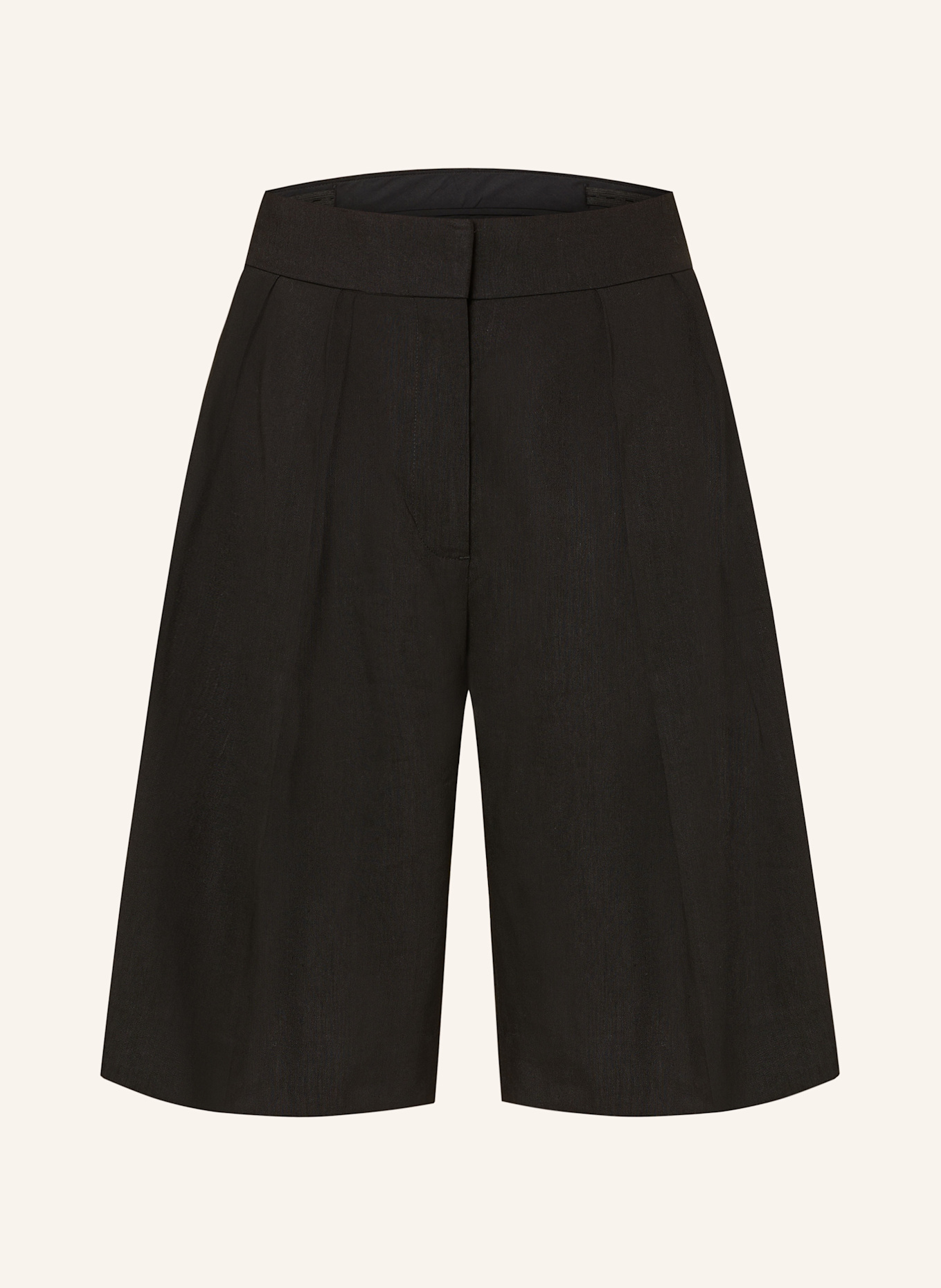 COS Bermudas mit Leinen: SCHWARZ