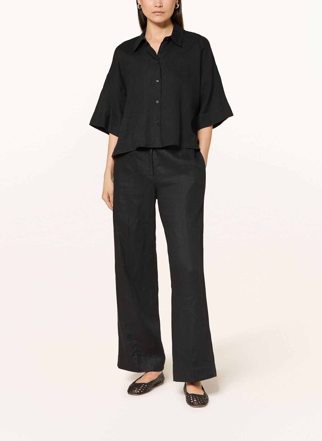 COS Leinenhose: SCHWARZ