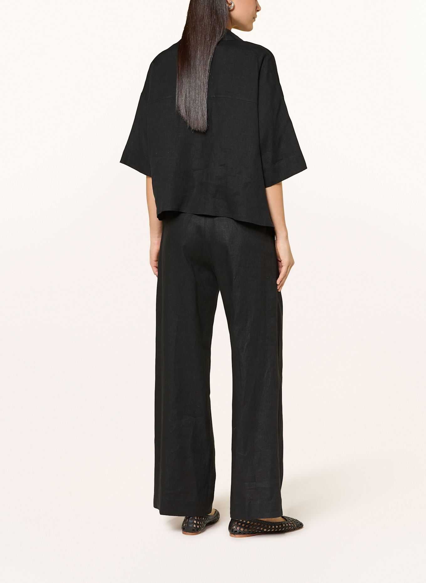 COS Leinenhose: SCHWARZ