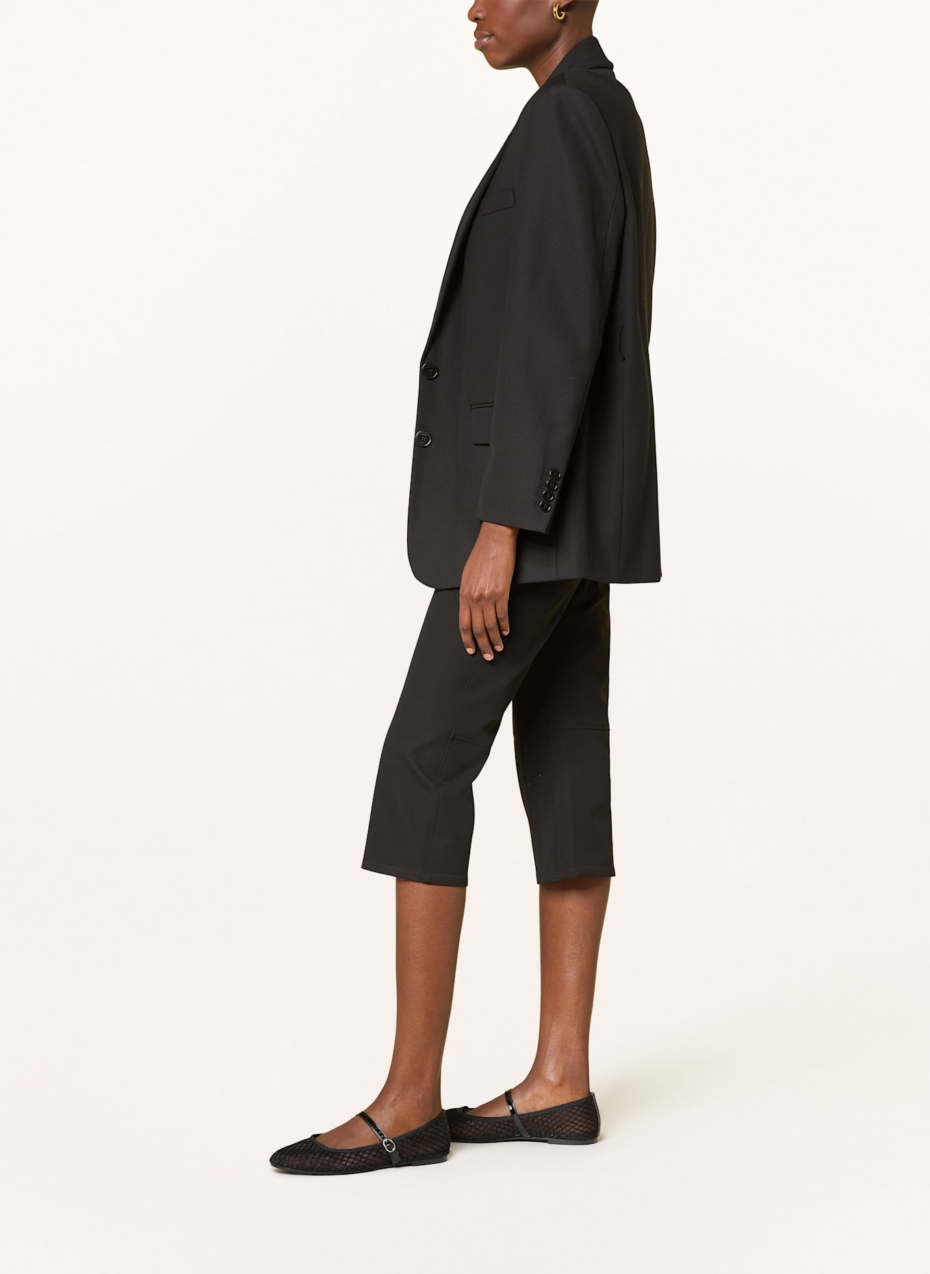 COS Spodnie 3/4: CZARNY