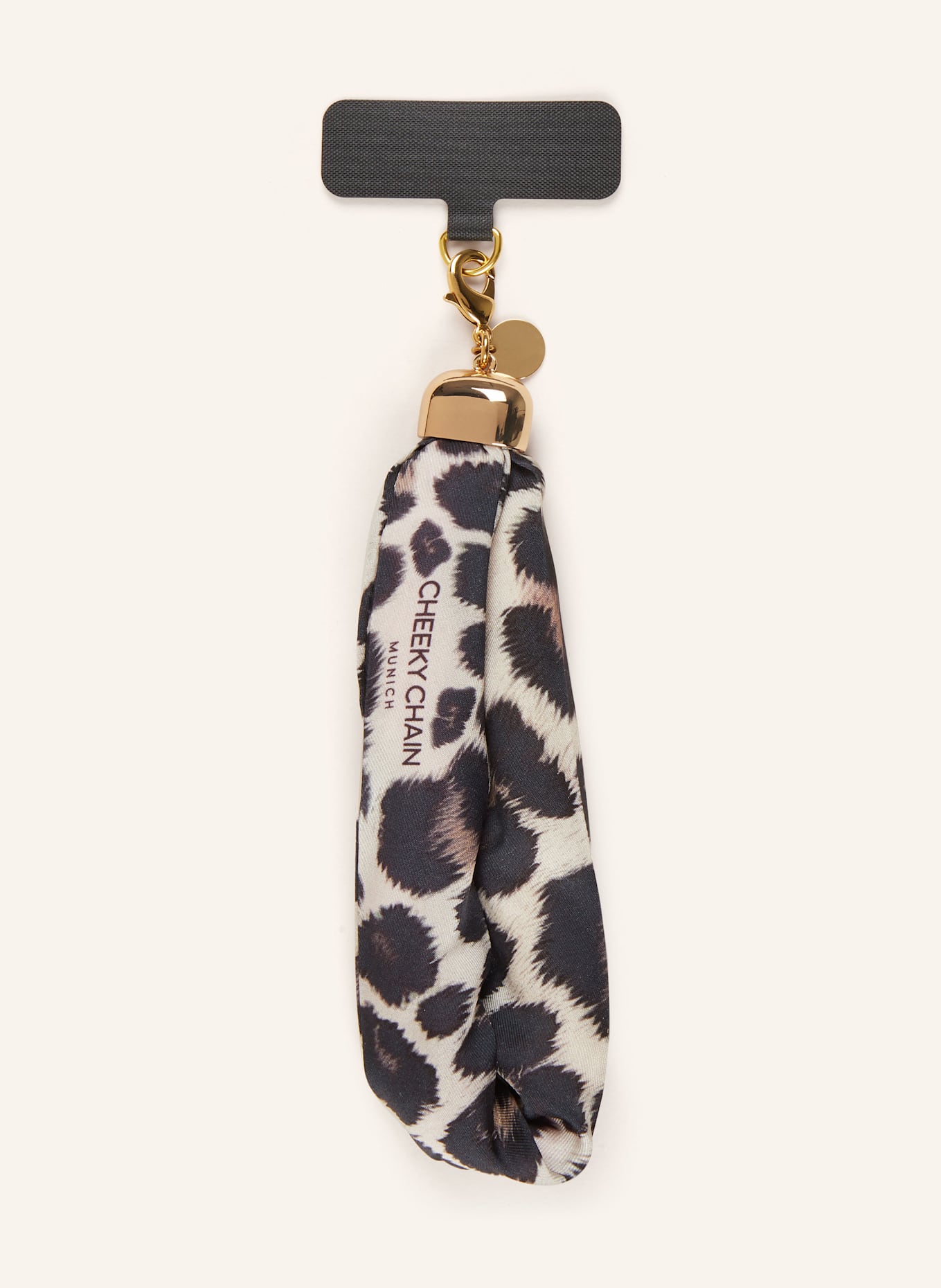 CHEEKY CHAIN MUNICH Řetízek na smartphone INDIE: SVĚTLE HNĚDÁ / HNĚDÁ / ČERNÁ